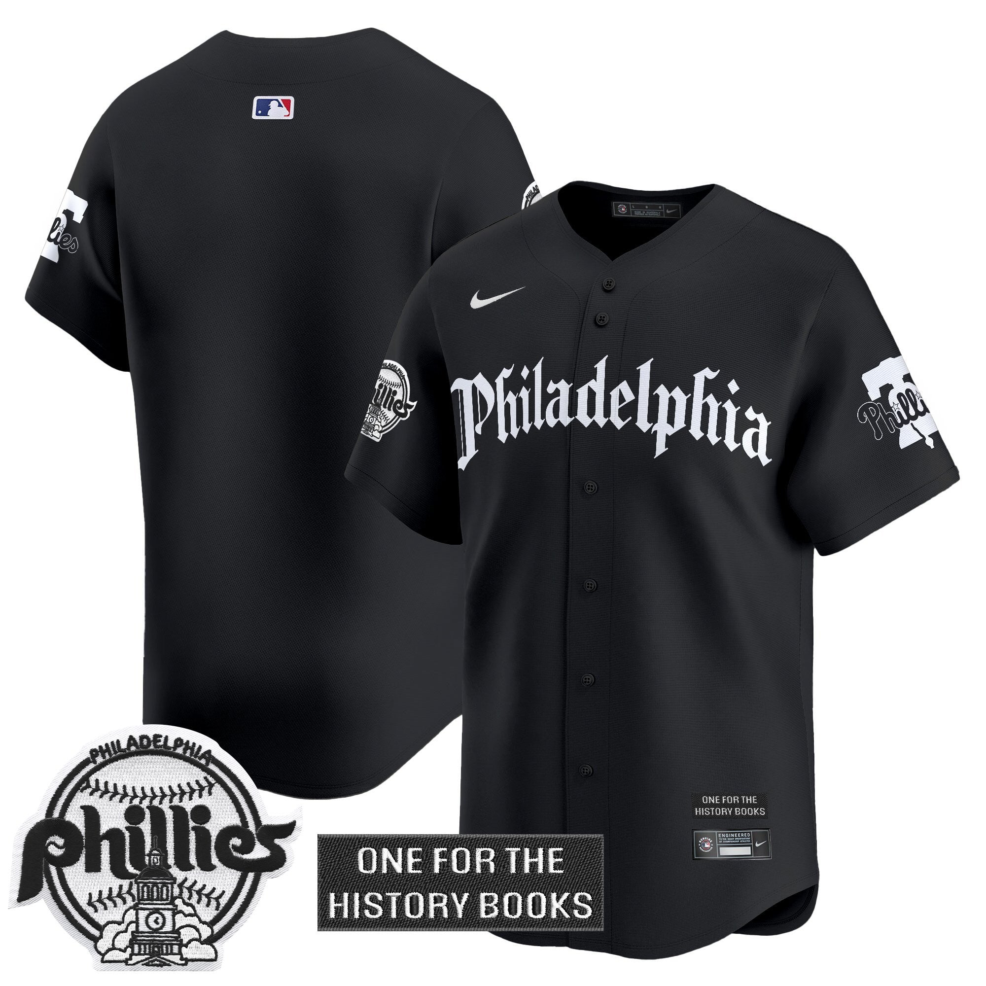 Phillies 'Retro Newspaper Edition' Vapor Premier Limited Jersey - Stitched