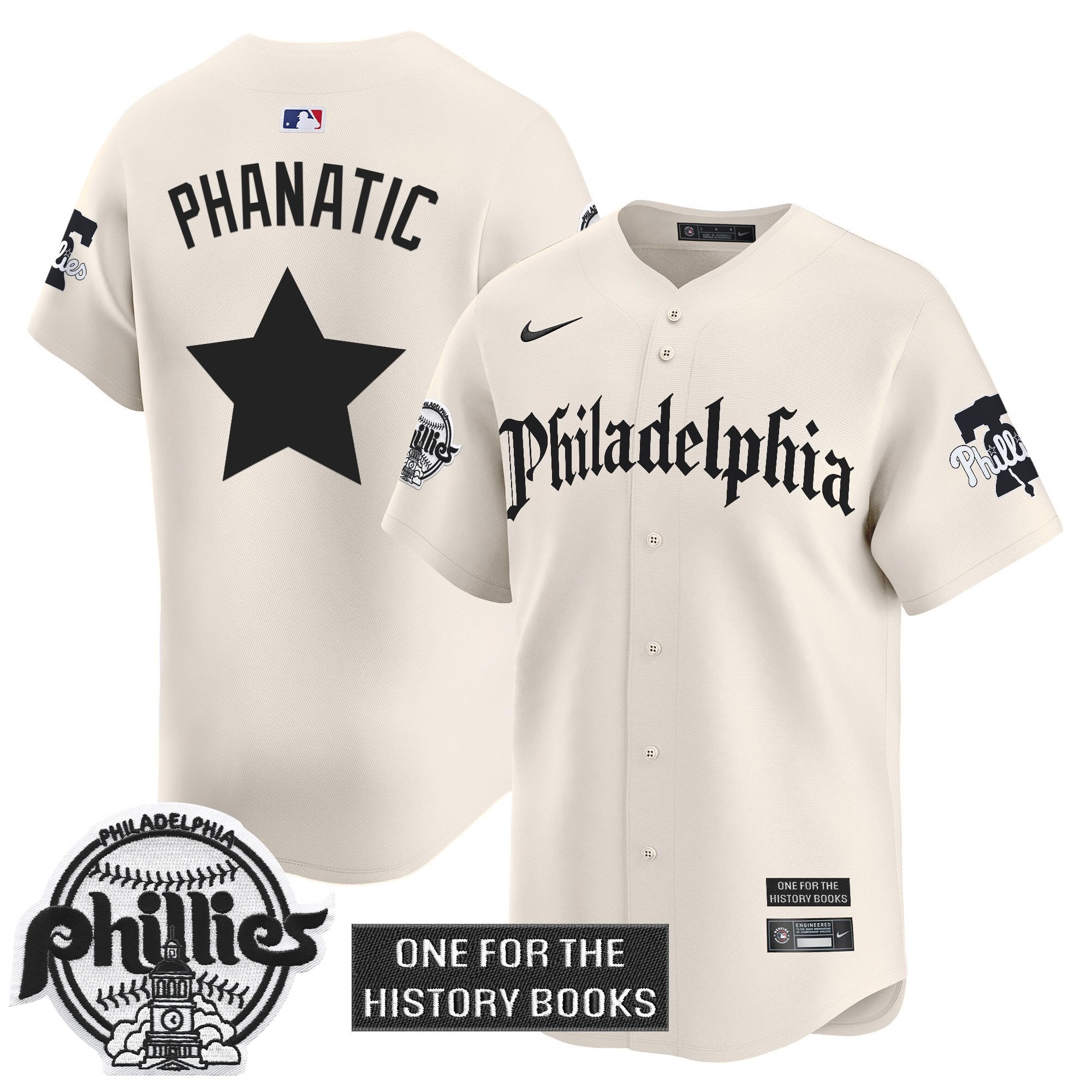 Phillies 'Retro Newspaper Edition' Vapor Premier Limited Jersey - Stitched