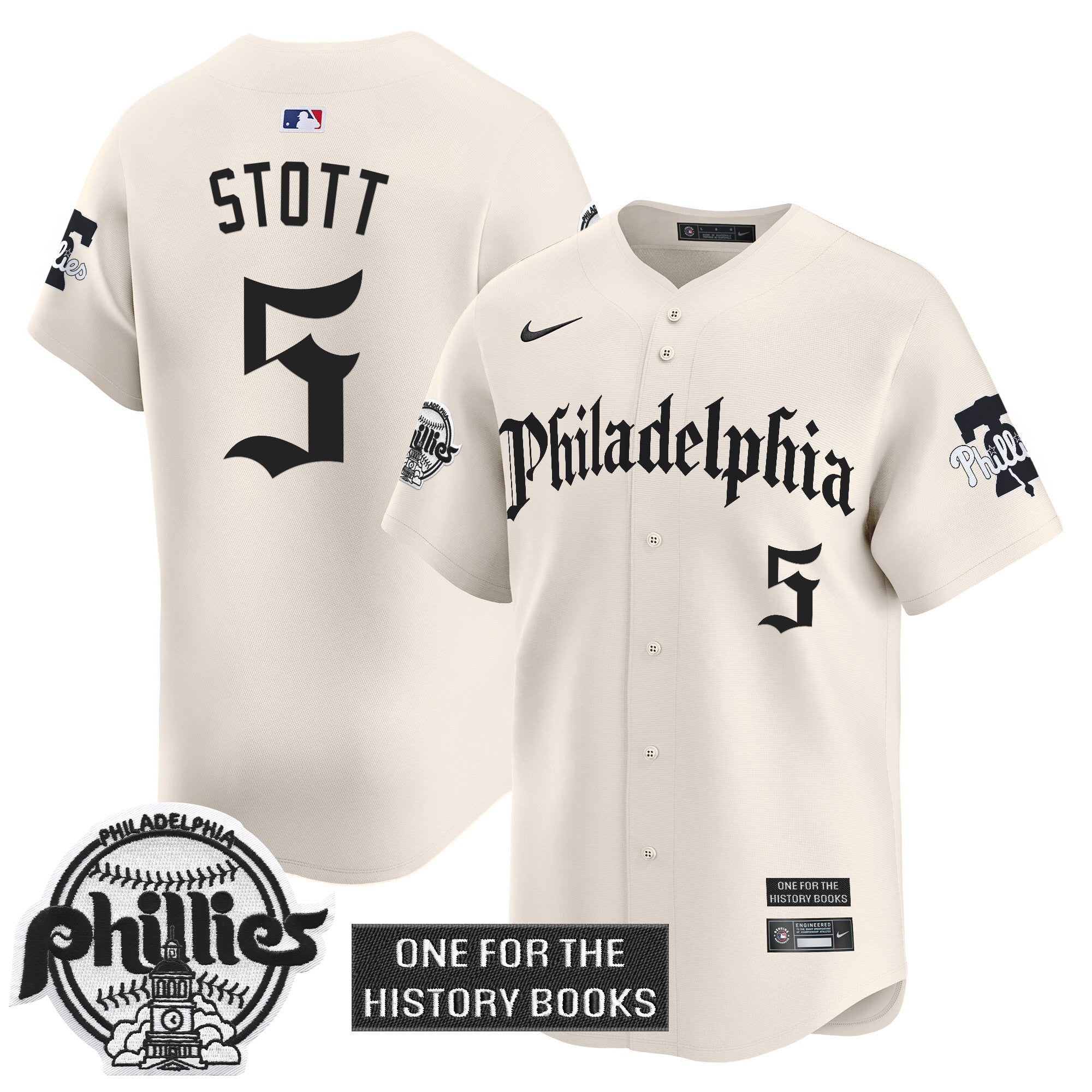 Phillies 'Retro Newspaper Edition' Vapor Premier Limited Jersey - Stitched