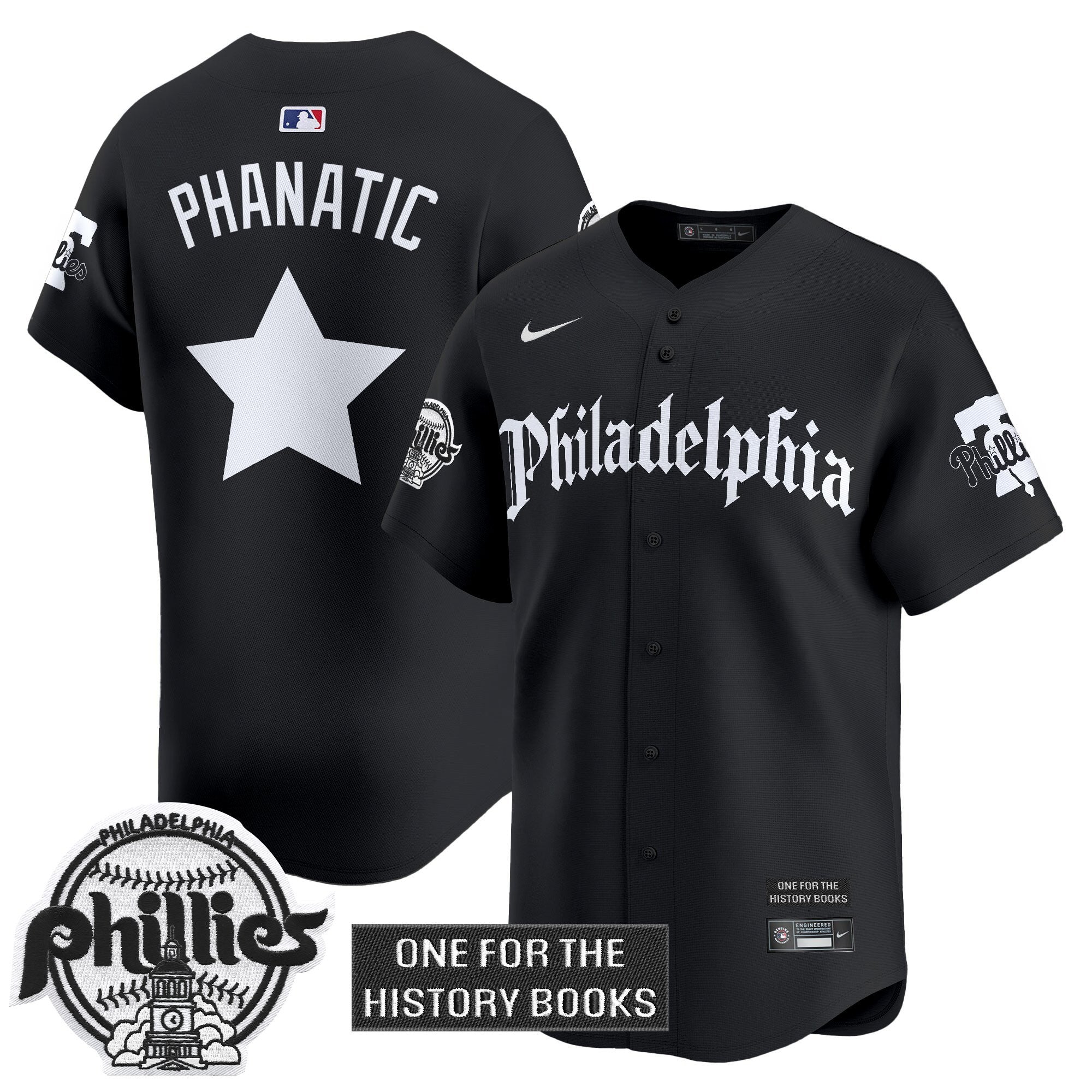 Phillies 'Retro Newspaper Edition' Vapor Premier Limited Jersey - Stitched