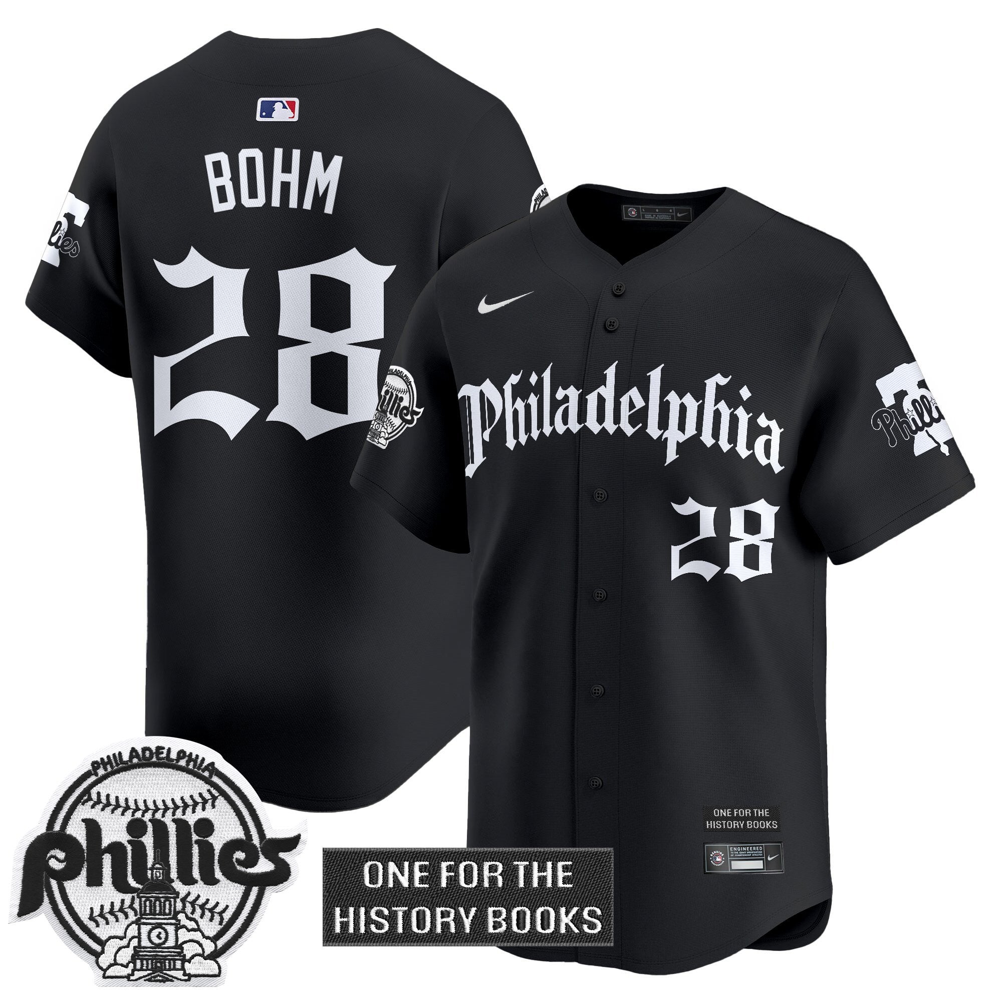 Phillies 'Retro Newspaper Edition' Vapor Premier Limited Jersey - Stitched