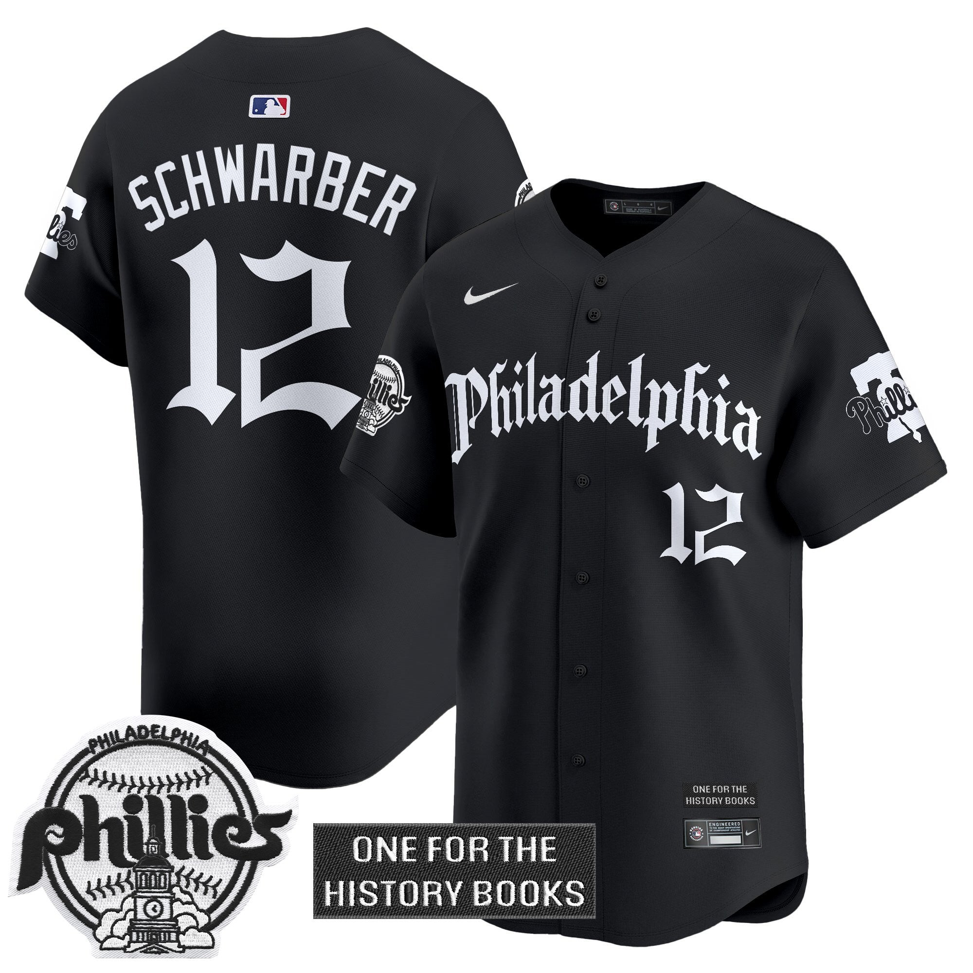 Phillies 'Retro Newspaper Edition' Vapor Premier Limited Jersey - Stitched