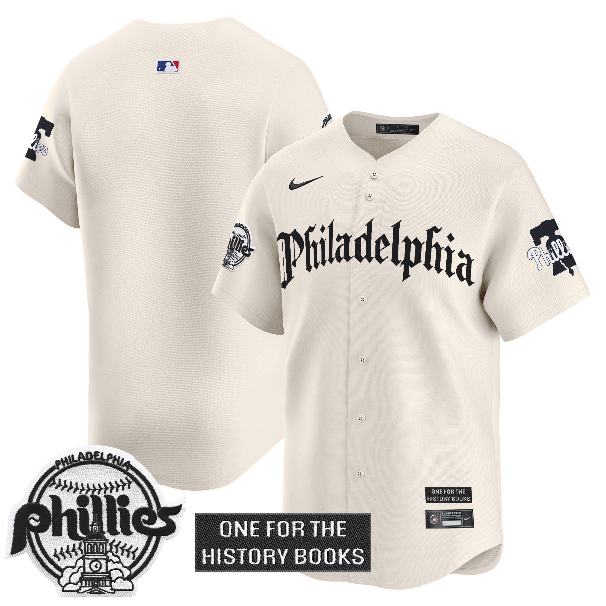 Phillies 'Retro Newspaper Edition' Vapor Premier Limited Jersey - Stitched