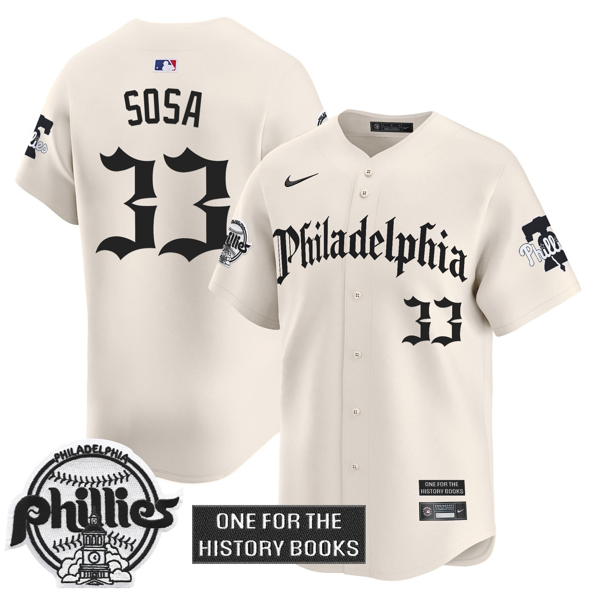 Phillies 'Retro Newspaper Edition' Vapor Premier Limited Jersey - Stitched