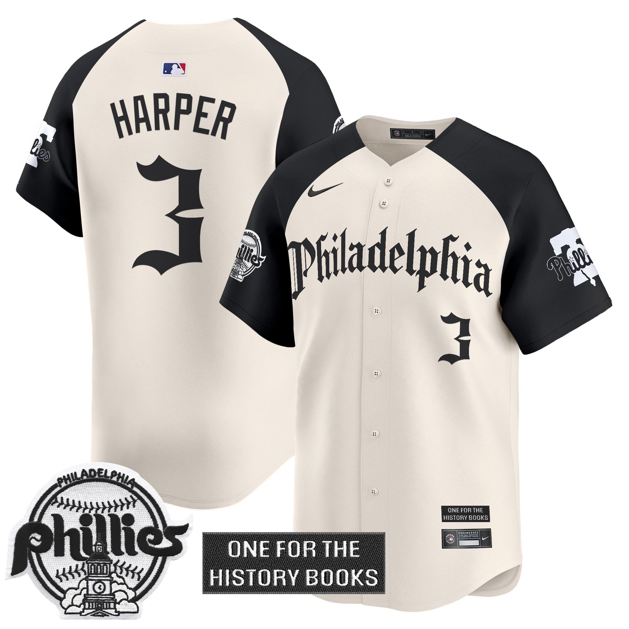 Phillies 'Retro Newspaper Edition' Vapor Premier Limited Jersey - Stitched