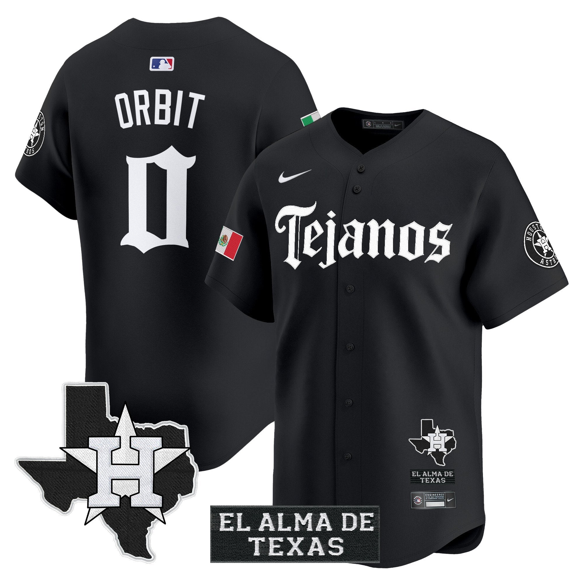 HOU Mexico Tejano Barrio Style Vapor Premier Limited Jersey - Stitched