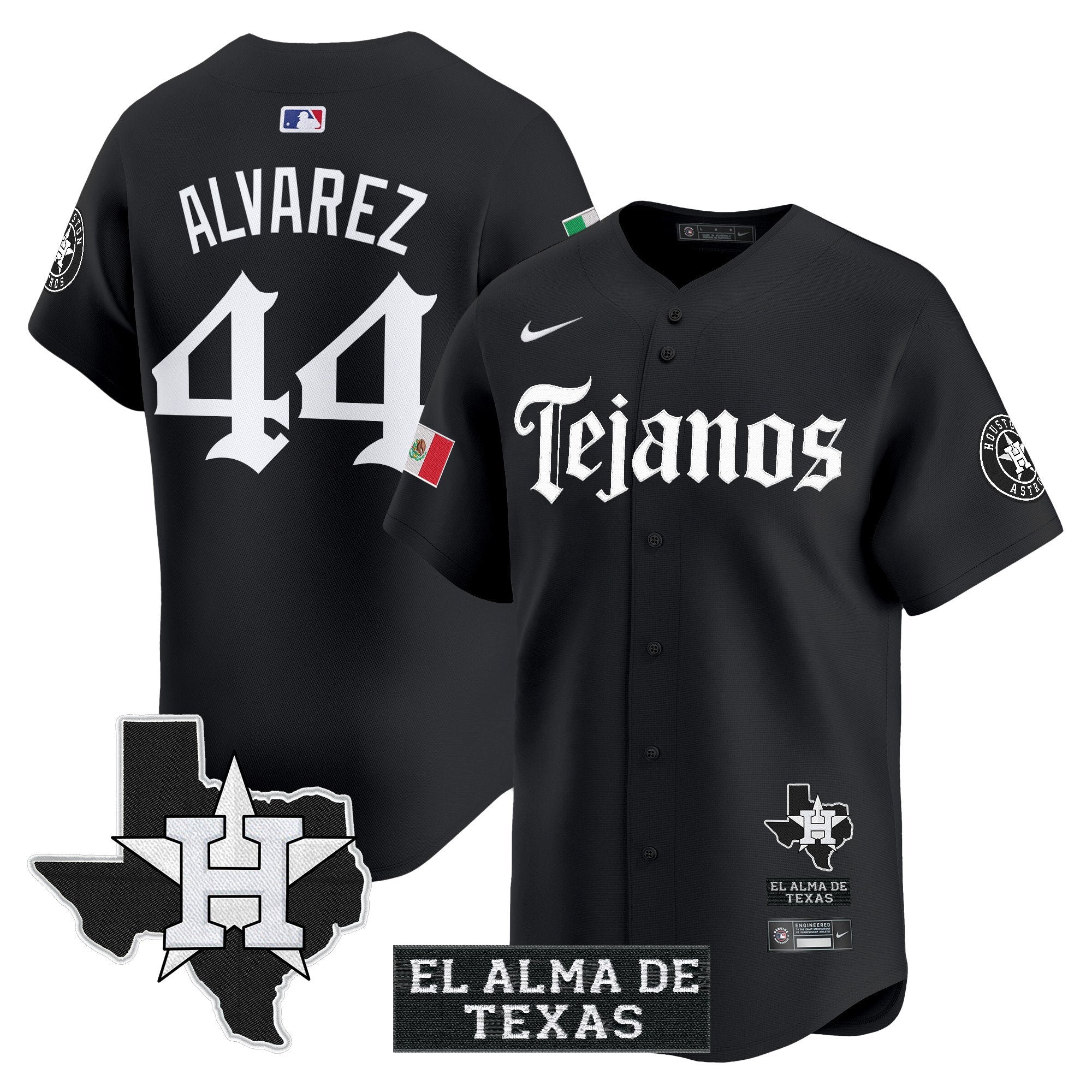 HOU Mexico Tejano Barrio Style Vapor Premier Limited Jersey - Stitched