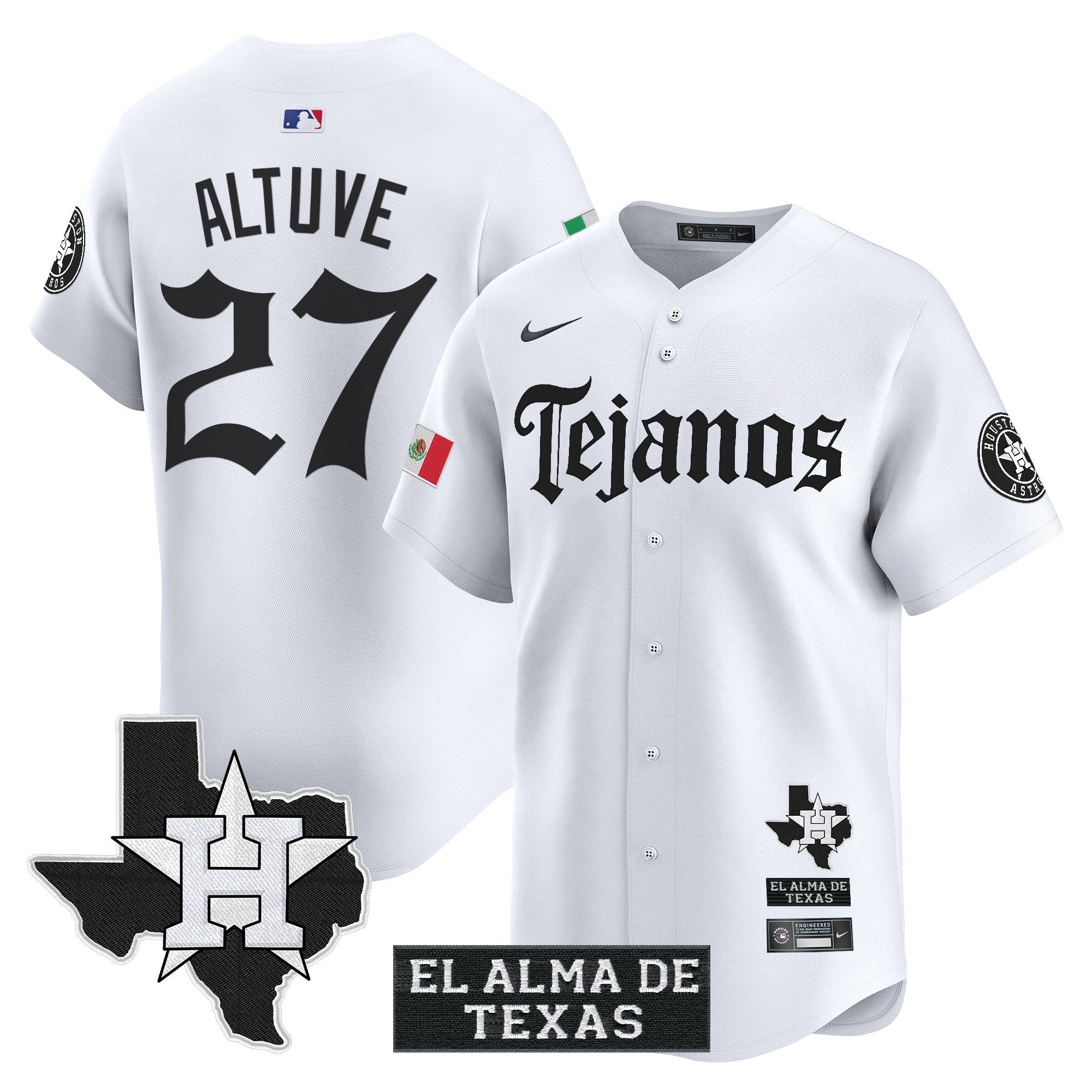 HOU Mexico Tejano Barrio Style Vapor Premier Limited Jersey - Stitched