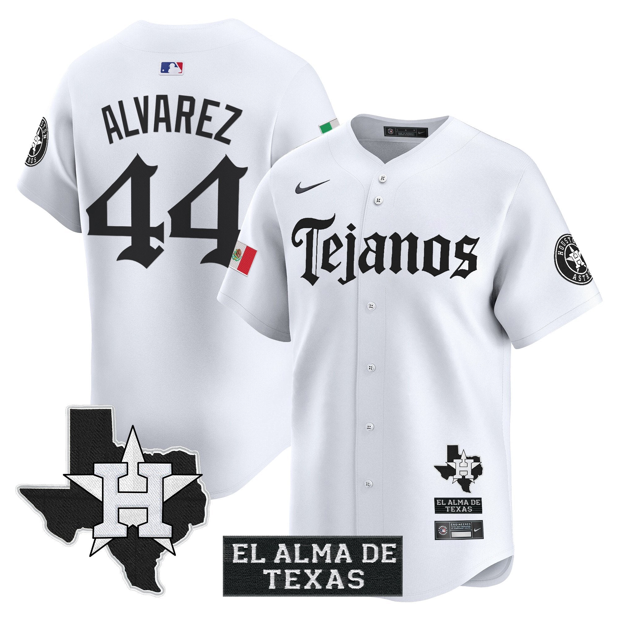 HOU Mexico Tejano Barrio Style Vapor Premier Limited Jersey - Stitched