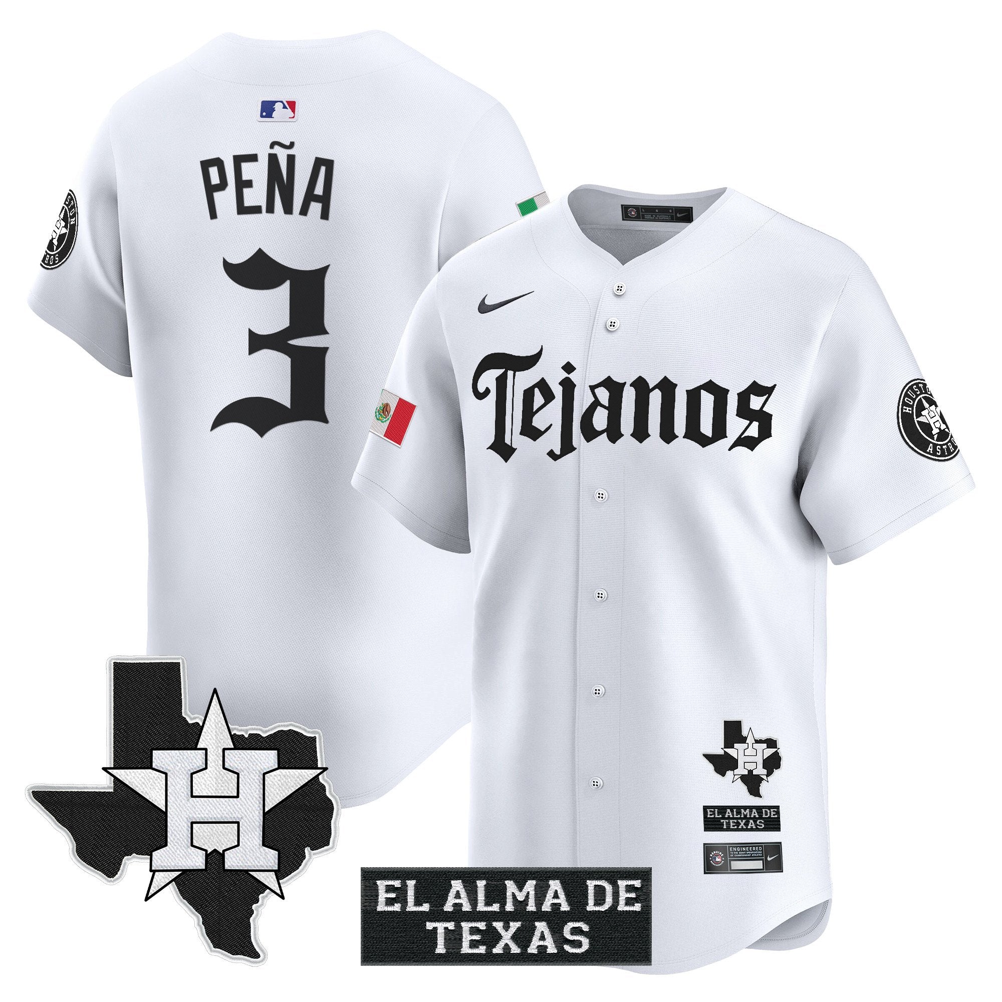 HOU Mexico Tejano Barrio Style Vapor Premier Limited Jersey - Stitched