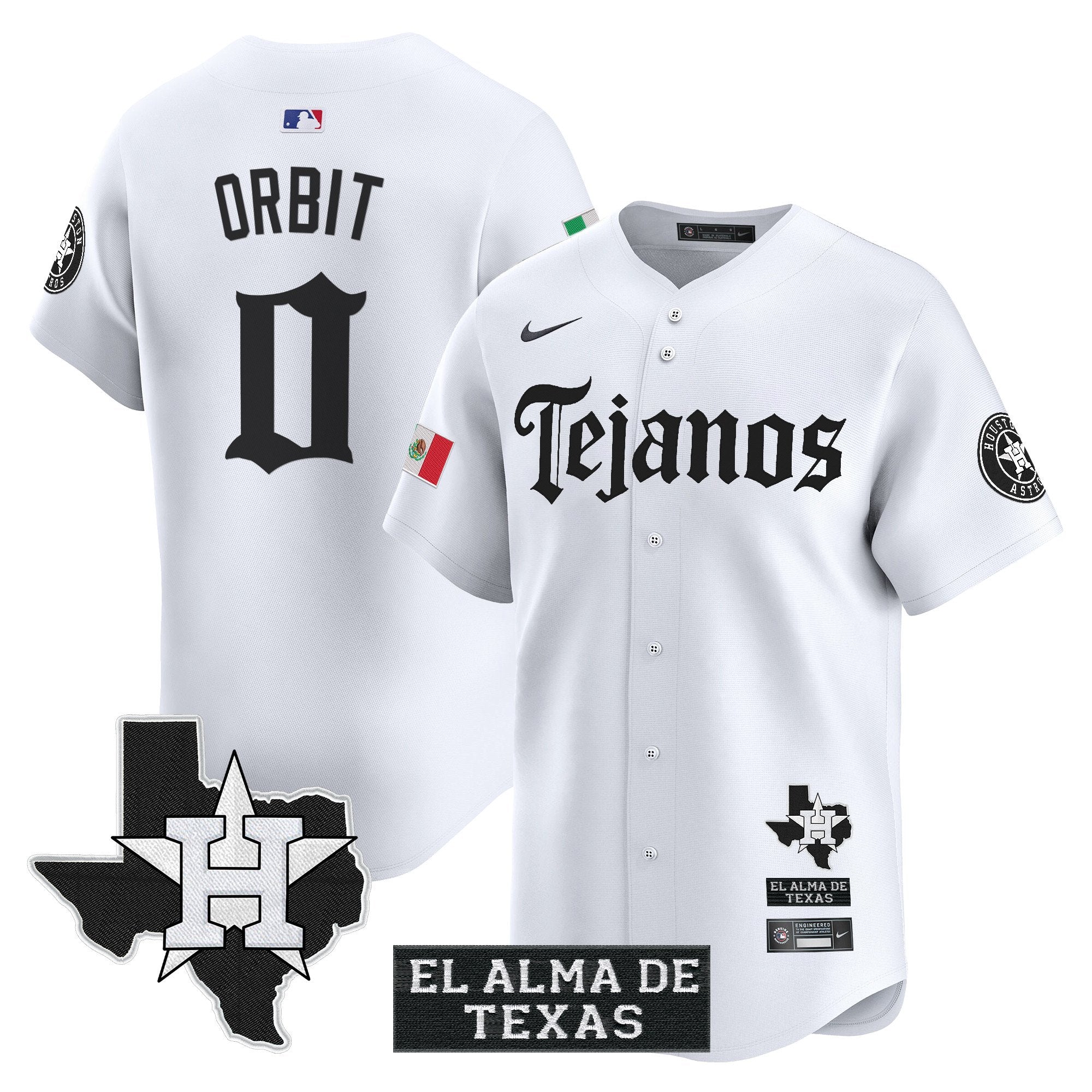 HOU Mexico Tejano Barrio Style Vapor Premier Limited Jersey - Stitched