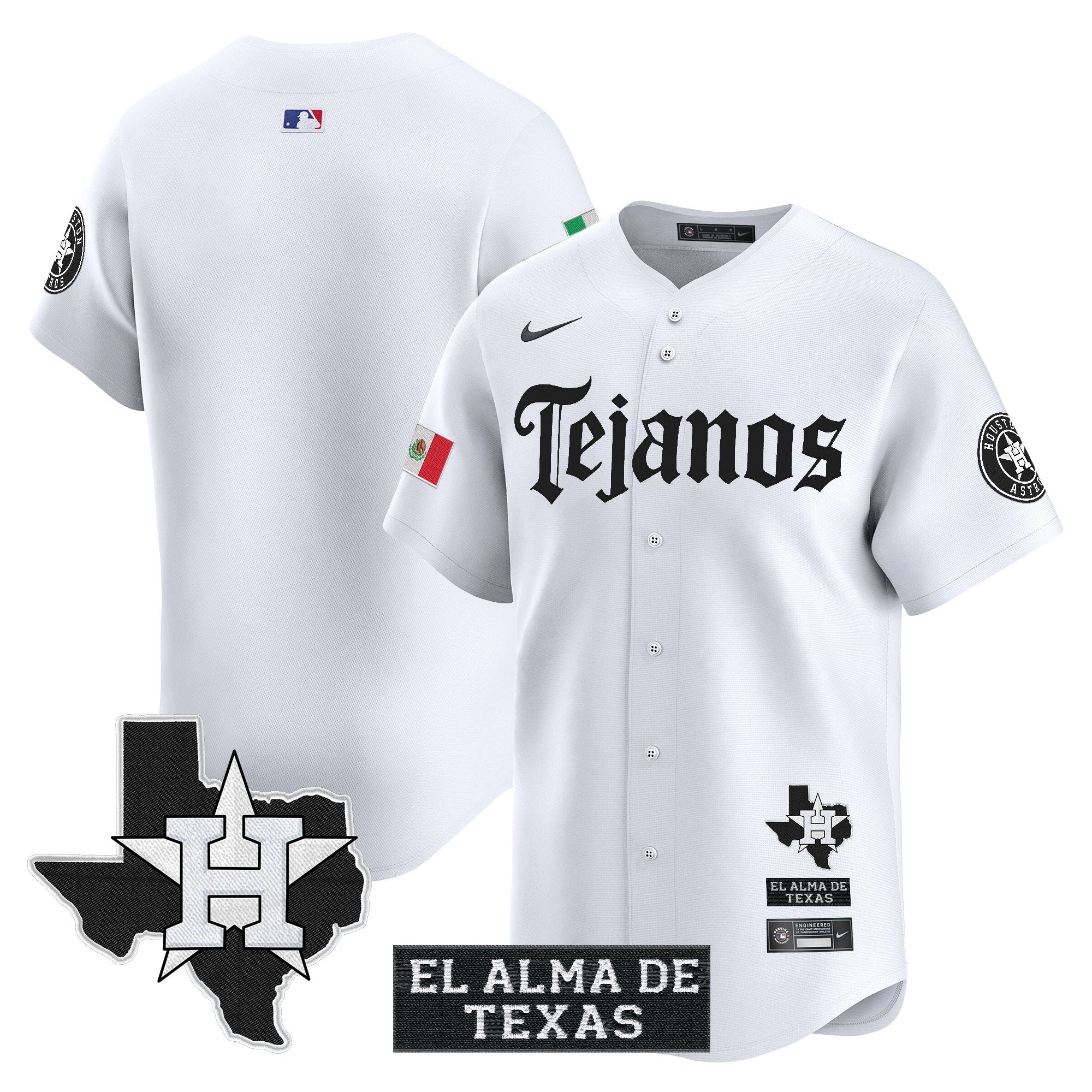 HOU Mexico Tejano Barrio Style Vapor Premier Limited Jersey - Stitched