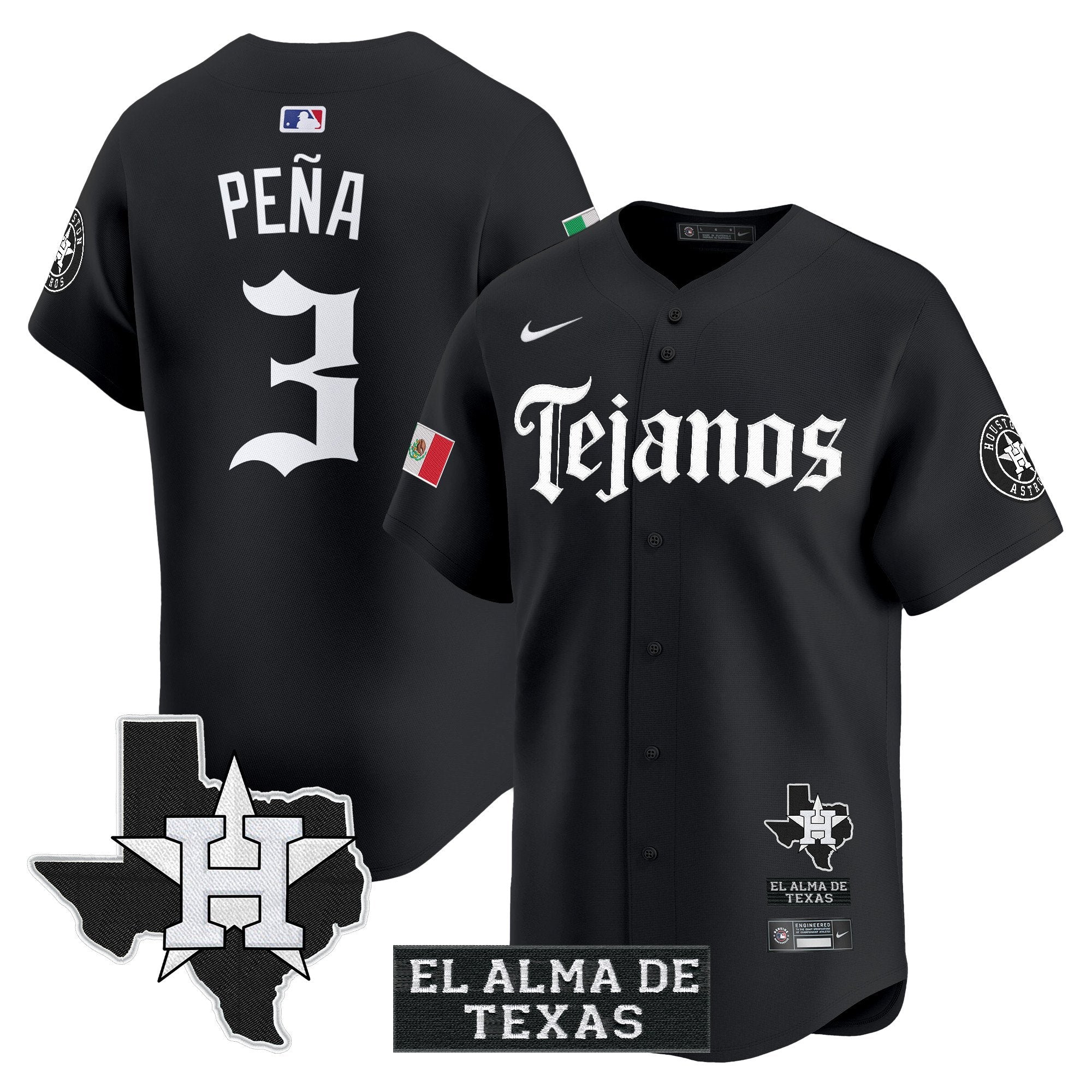 HOU Mexico Tejano Barrio Style Vapor Premier Limited Jersey - Stitched