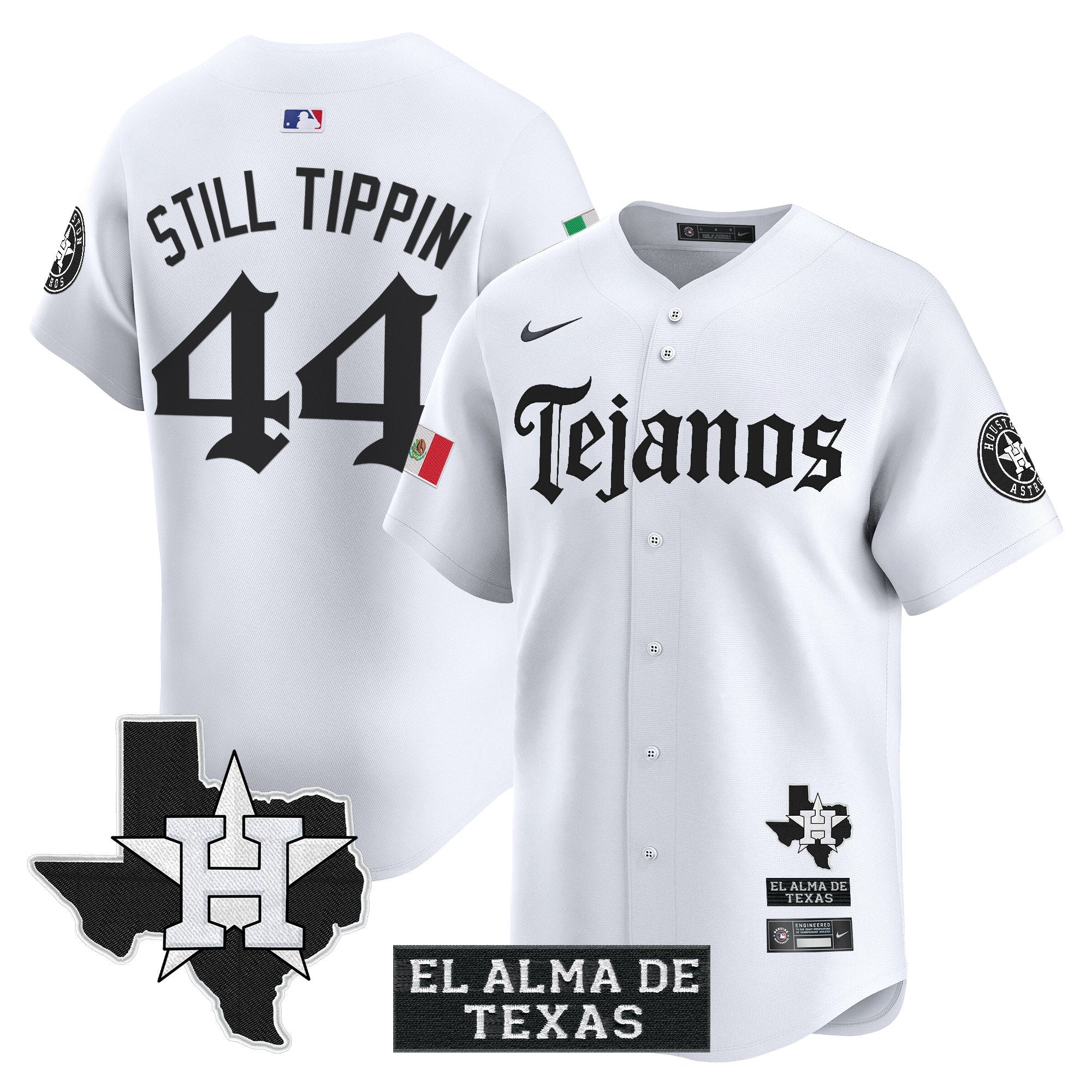 HOU Mexico Tejano Barrio Style Vapor Premier Limited Jersey - Stitched