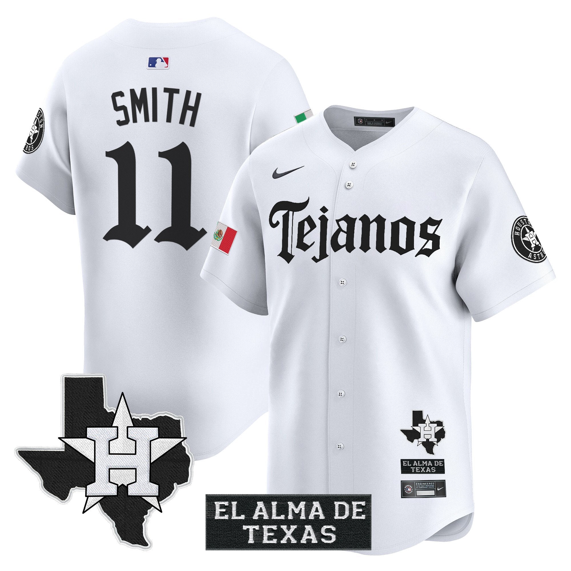 HOU Mexico Tejano Barrio Style Vapor Premier Limited Jersey - Stitched