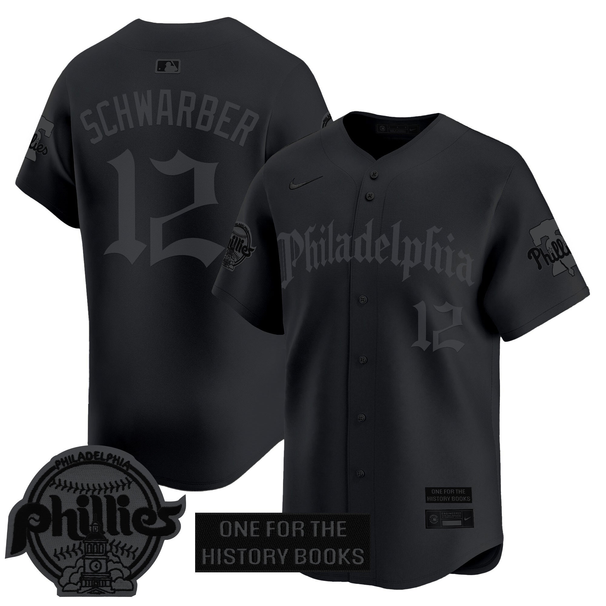 Phillies 'Retro Newspaper Edition' Vapor Premier Limited Jersey - Stitched