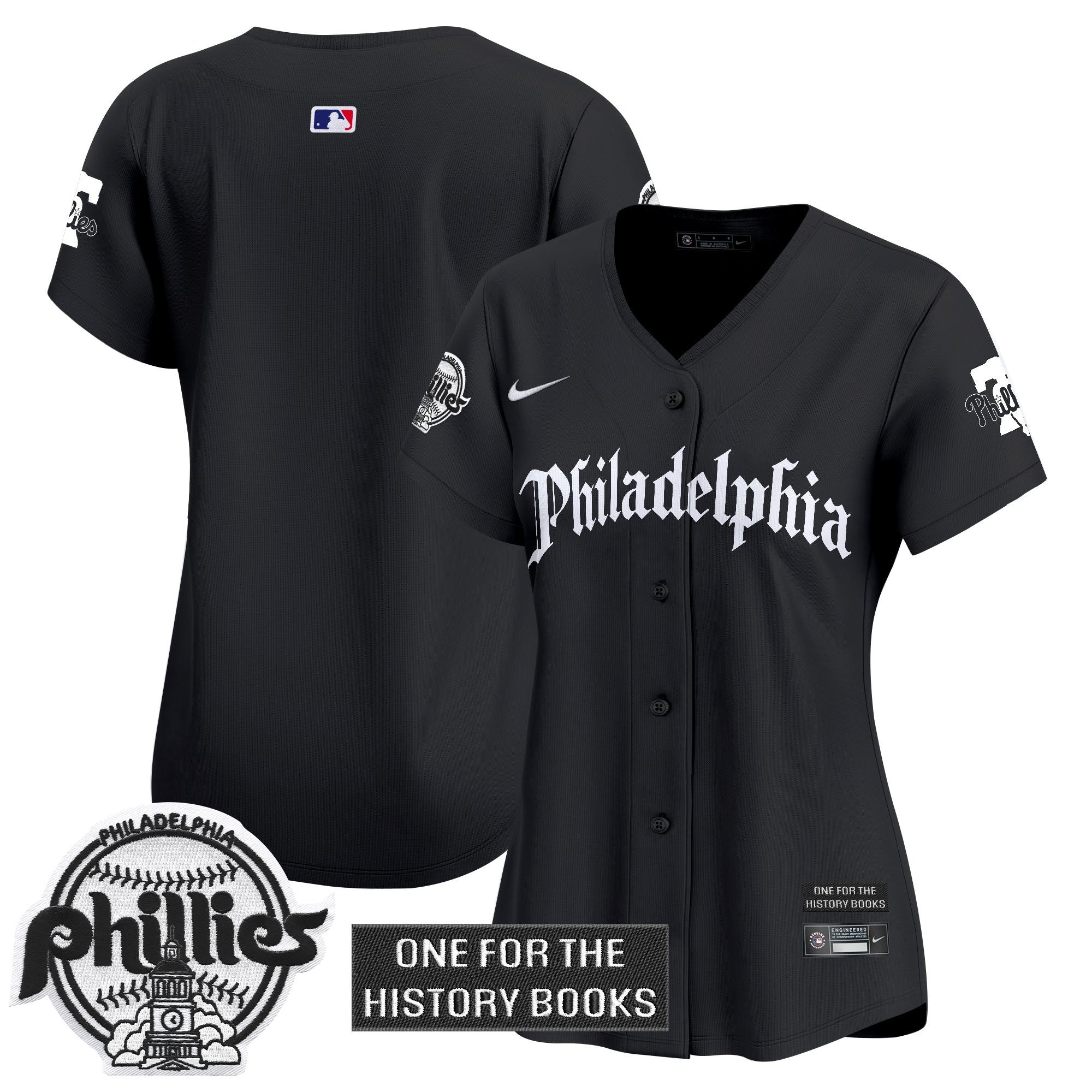 Women's Phillies 'Retro Newspaper Edition' Vapor Premier Limited Jersey - Stitched