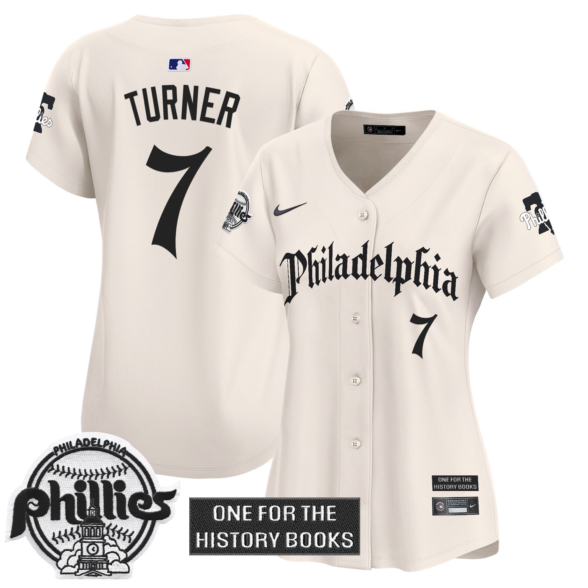Women's Phillies 'Retro Newspaper Edition' Vapor Premier Limited Jersey - Stitched