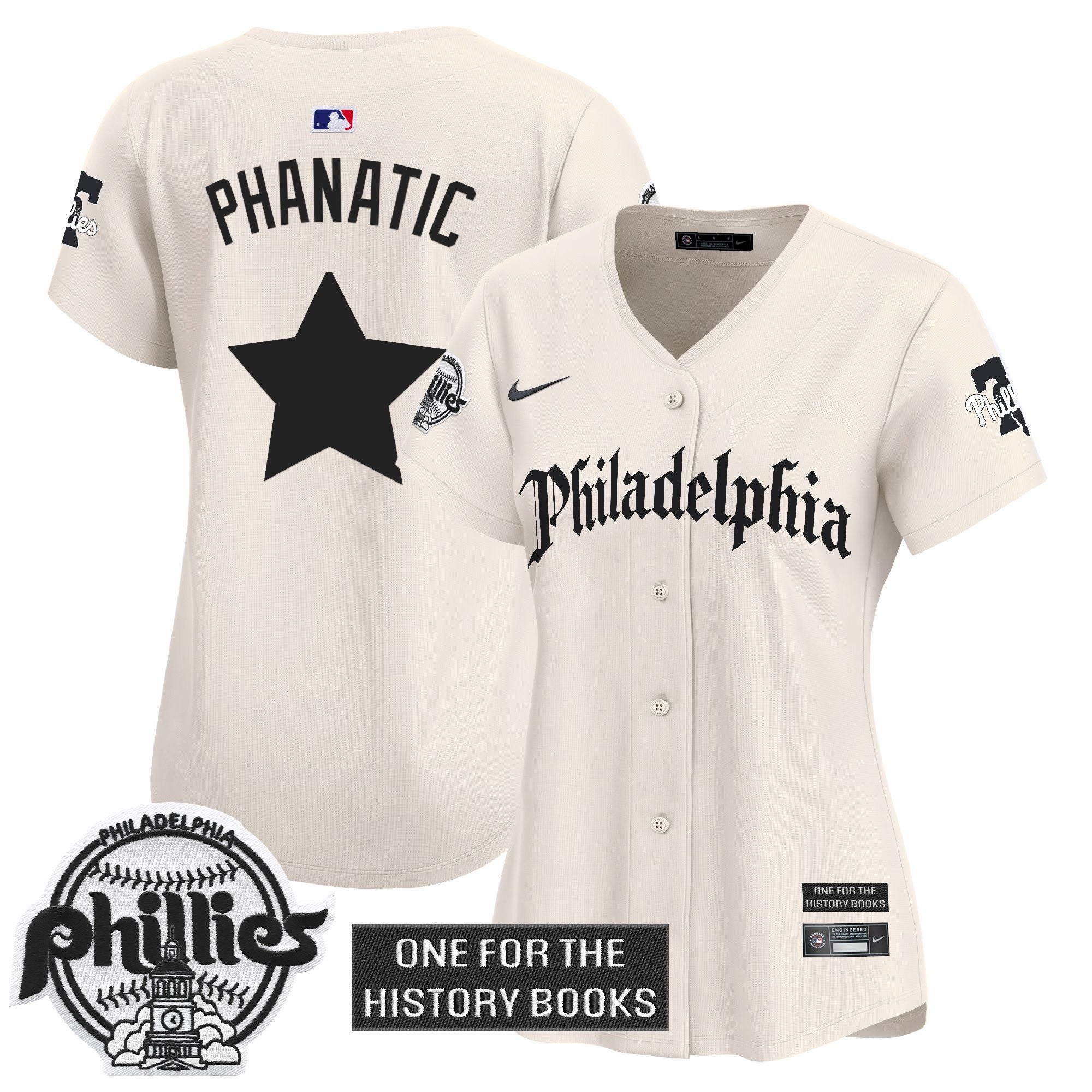 Women's Phillies 'Retro Newspaper Edition' Vapor Premier Limited Jersey - Stitched