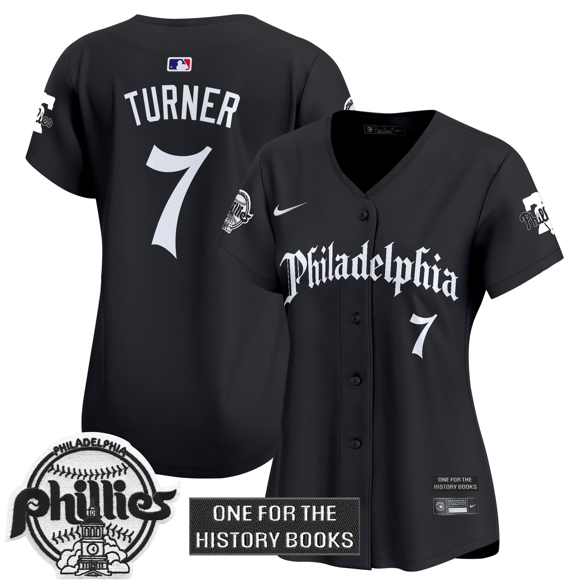 Women's Phillies 'Retro Newspaper Edition' Vapor Premier Limited Jersey - Stitched