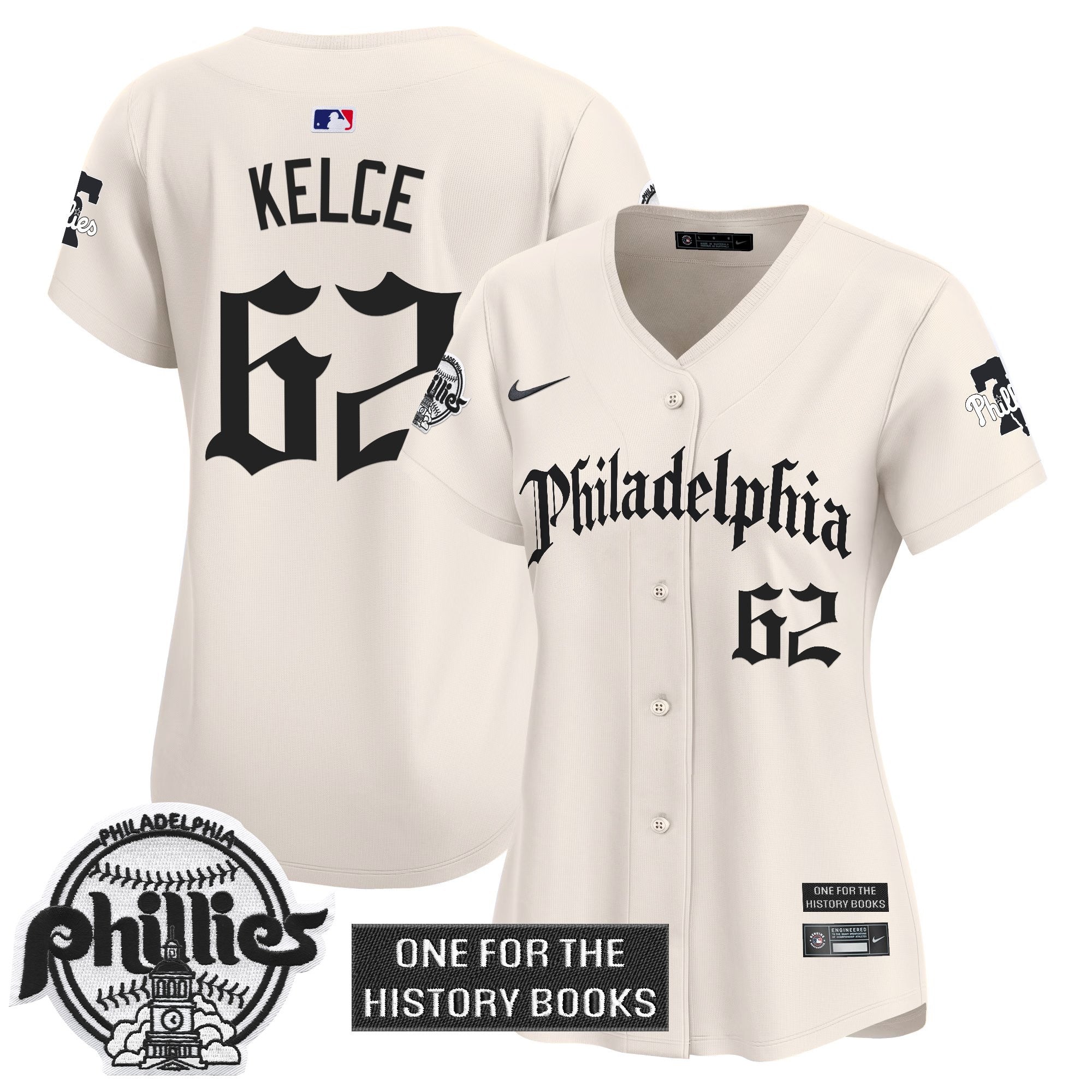 Women's Phillies 'Retro Newspaper Edition' Vapor Premier Limited Jersey - Stitched