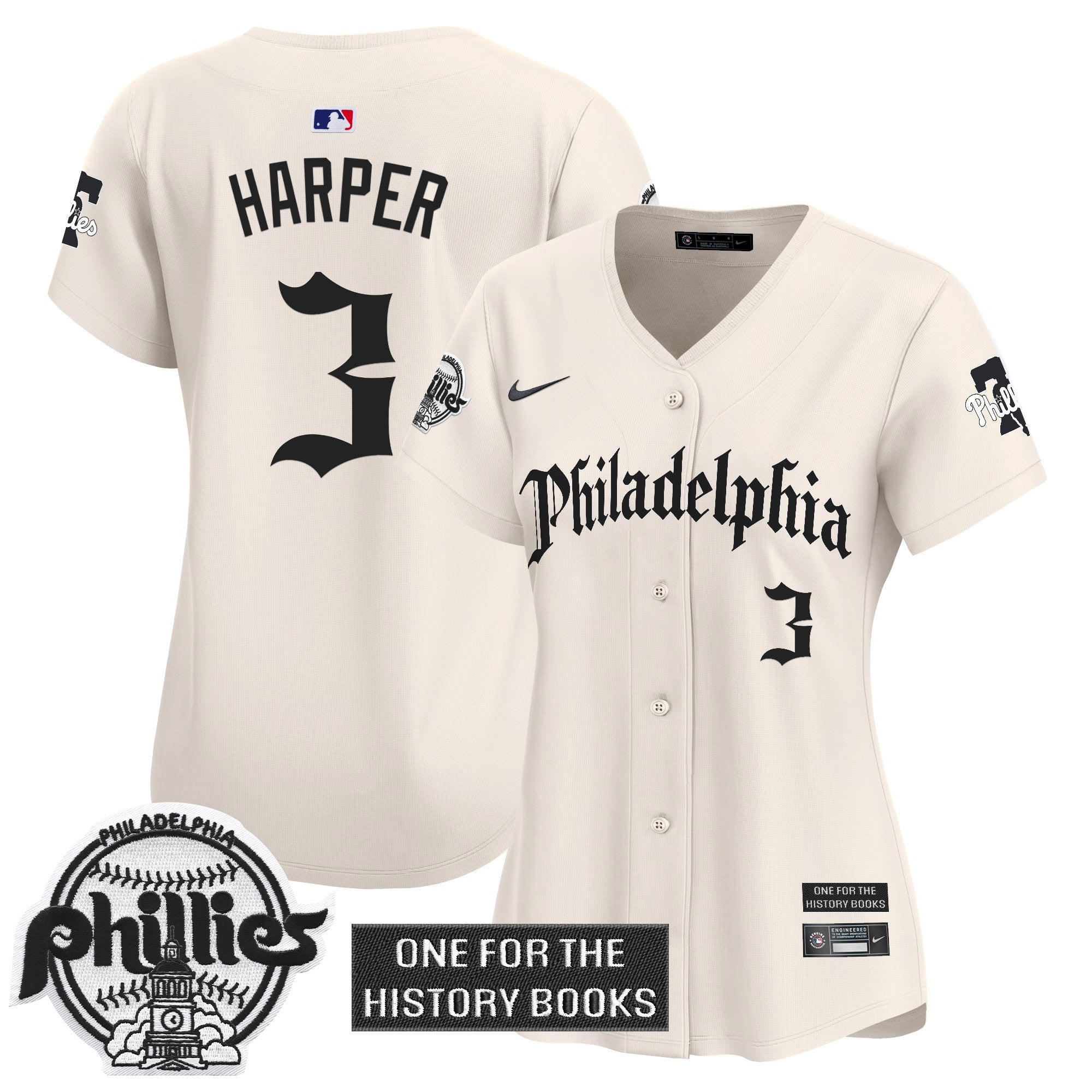 Women's Phillies 'Retro Newspaper Edition' Vapor Premier Limited Jersey - Stitched