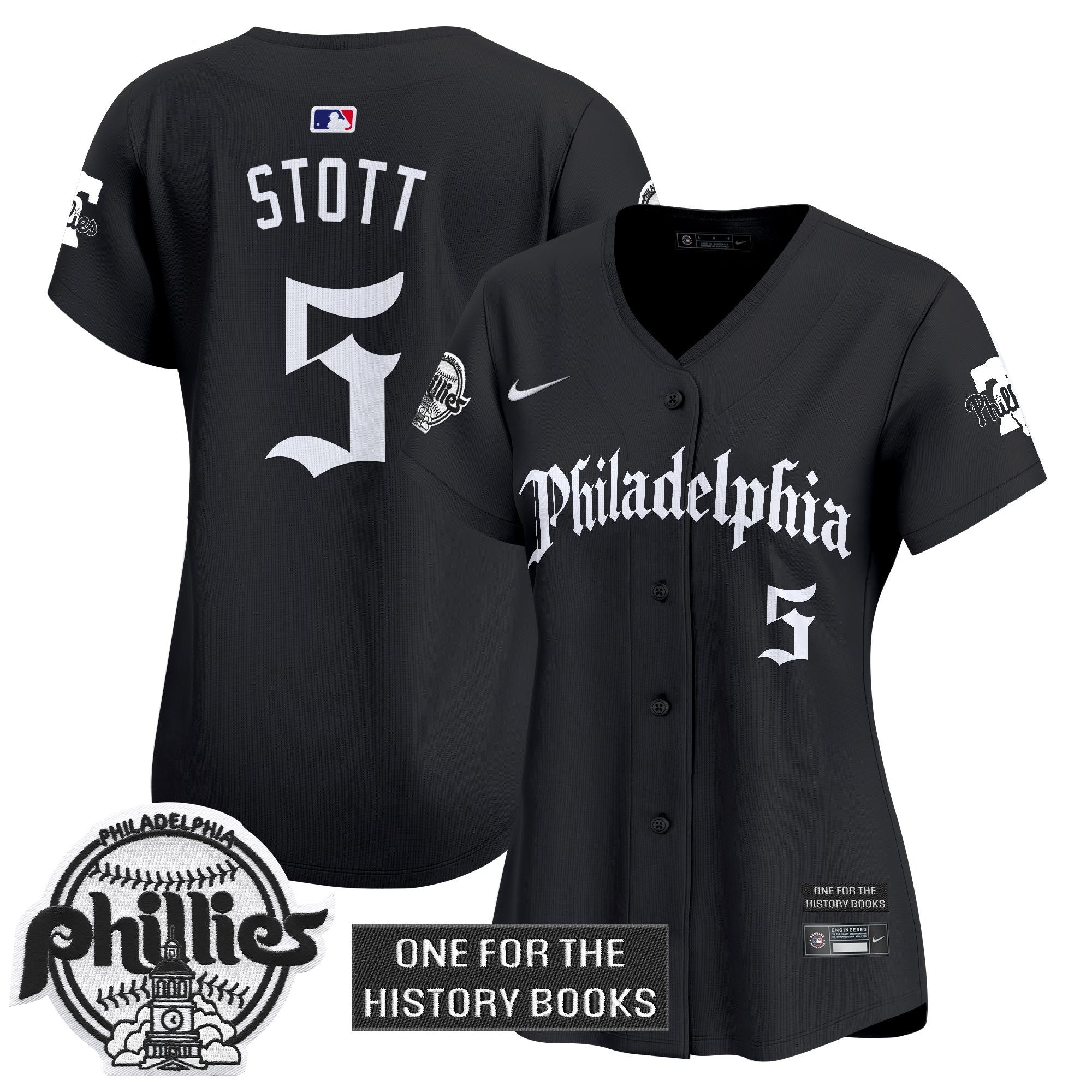 Women's Phillies 'Retro Newspaper Edition' Vapor Premier Limited Jersey - Stitched