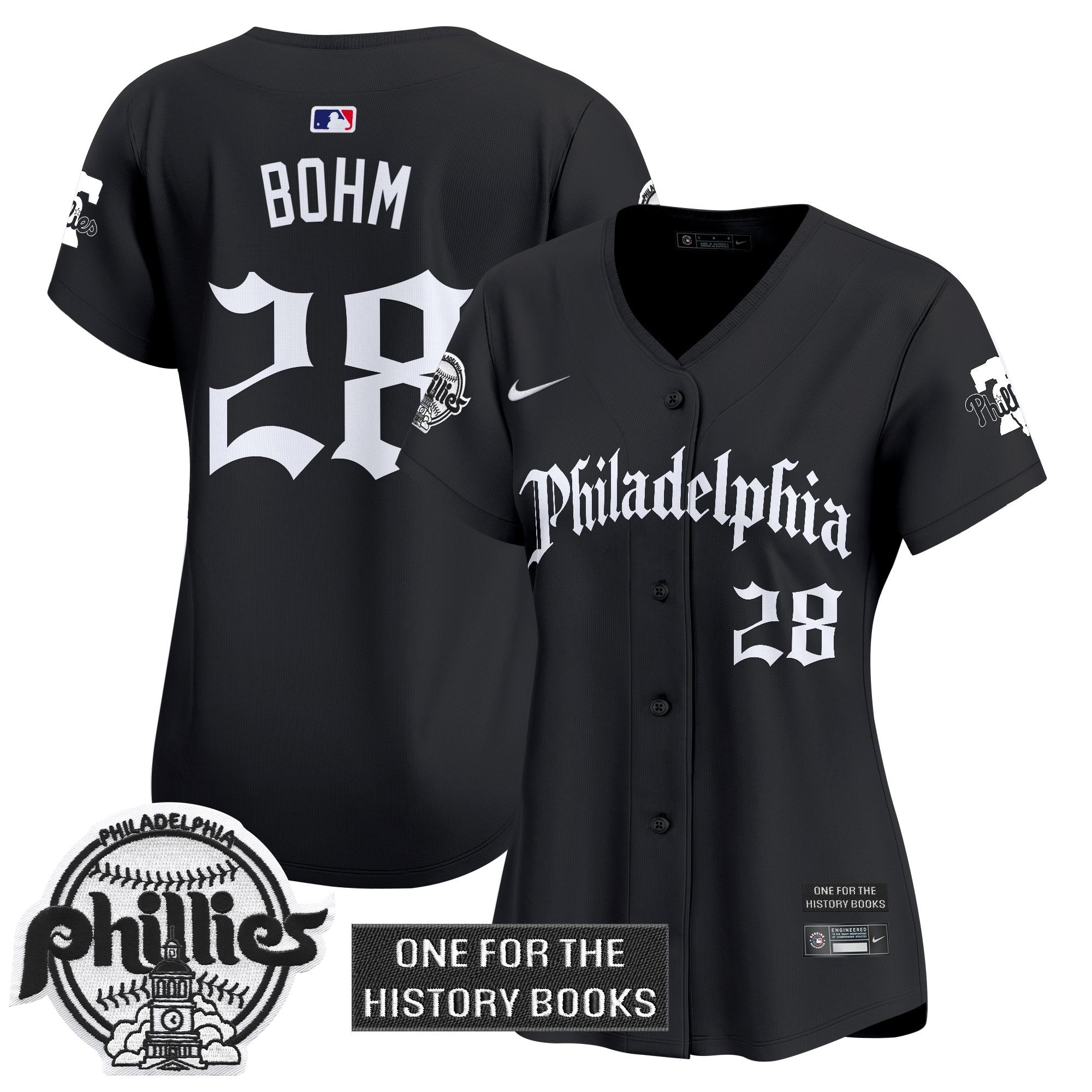 Women's Phillies 'Retro Newspaper Edition' Vapor Premier Limited Jersey - Stitched