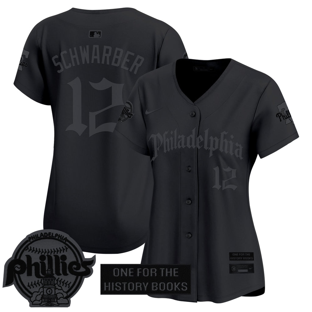 Women's Phillies 'Retro Newspaper Edition' Vapor Premier Limited Jersey - Stitched