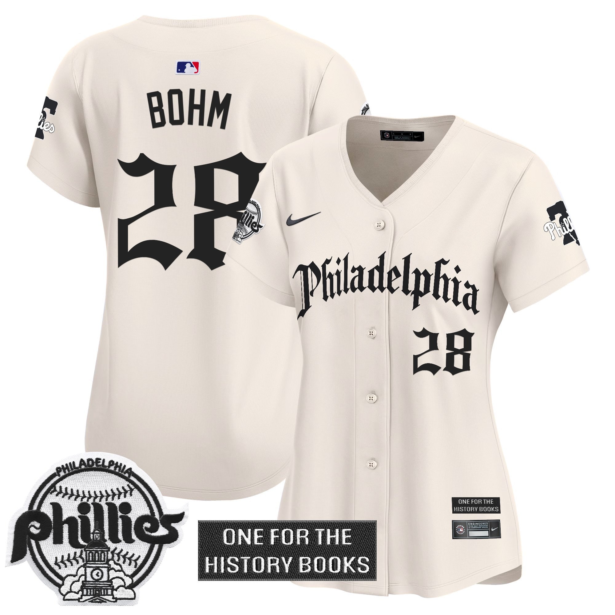 Women's Phillies 'Retro Newspaper Edition' Vapor Premier Limited Jersey - Stitched