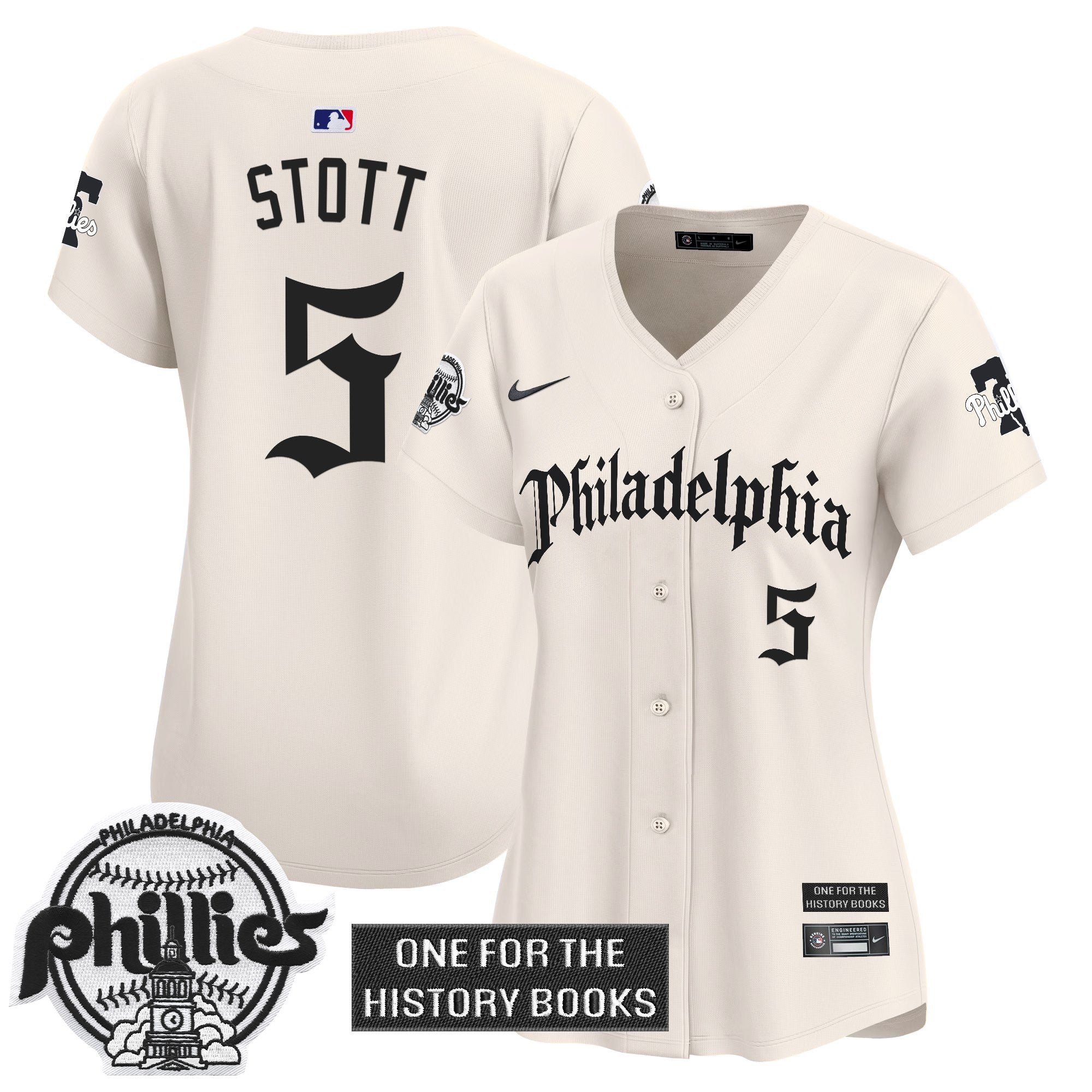 Women's Phillies 'Retro Newspaper Edition' Vapor Premier Limited Jersey - Stitched
