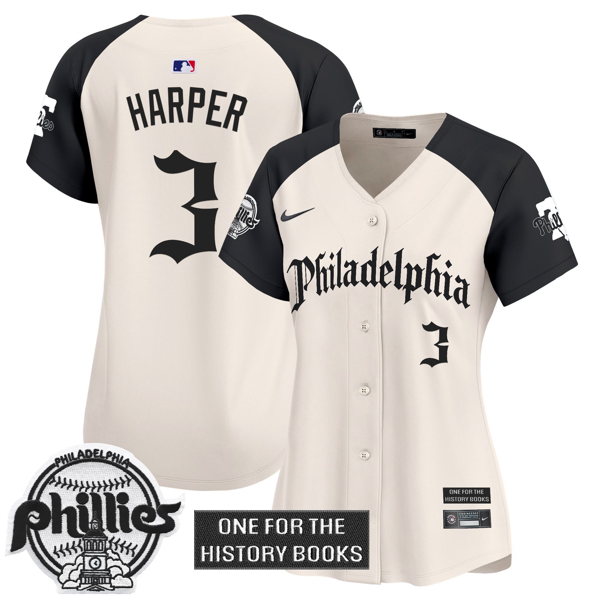 Women's Phillies 'Retro Newspaper Edition' Vapor Premier Limited Jersey - Stitched