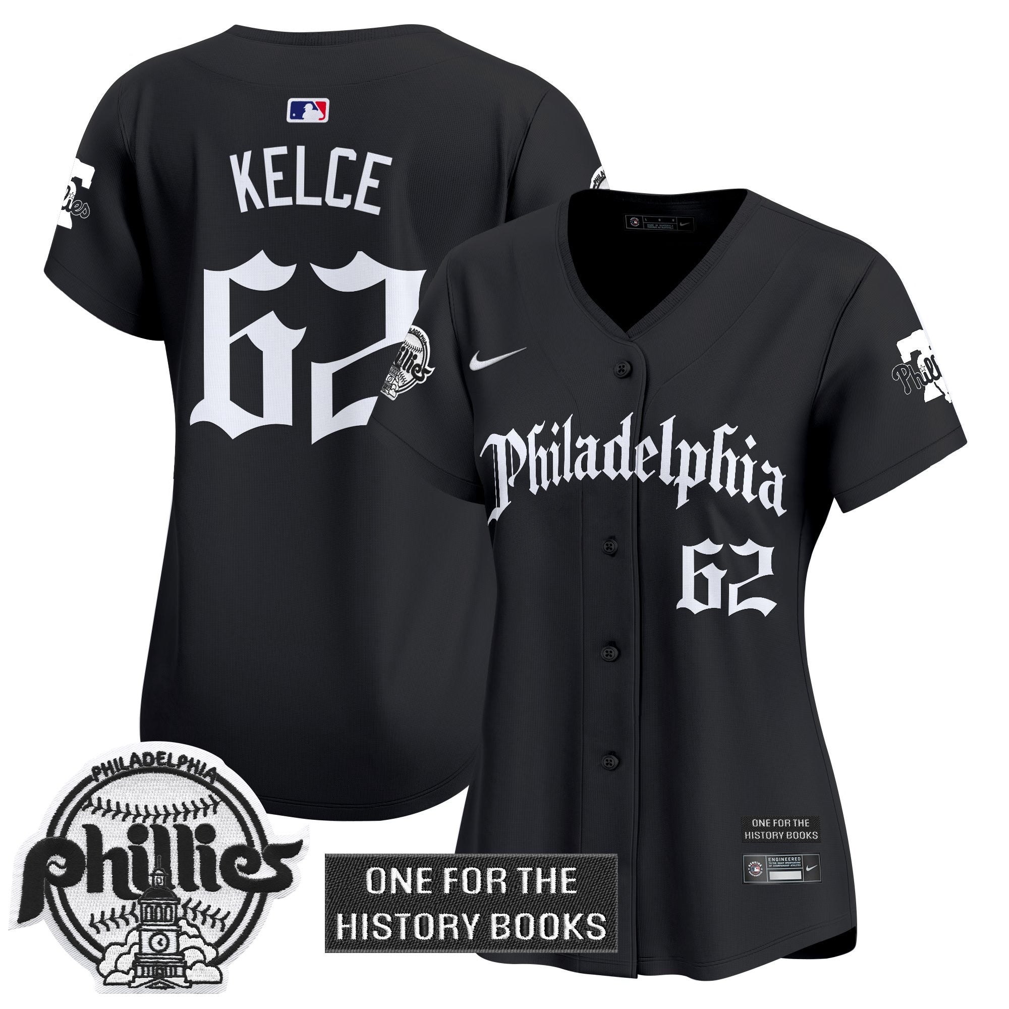 Women's Phillies 'Retro Newspaper Edition' Vapor Premier Limited Jersey - Stitched