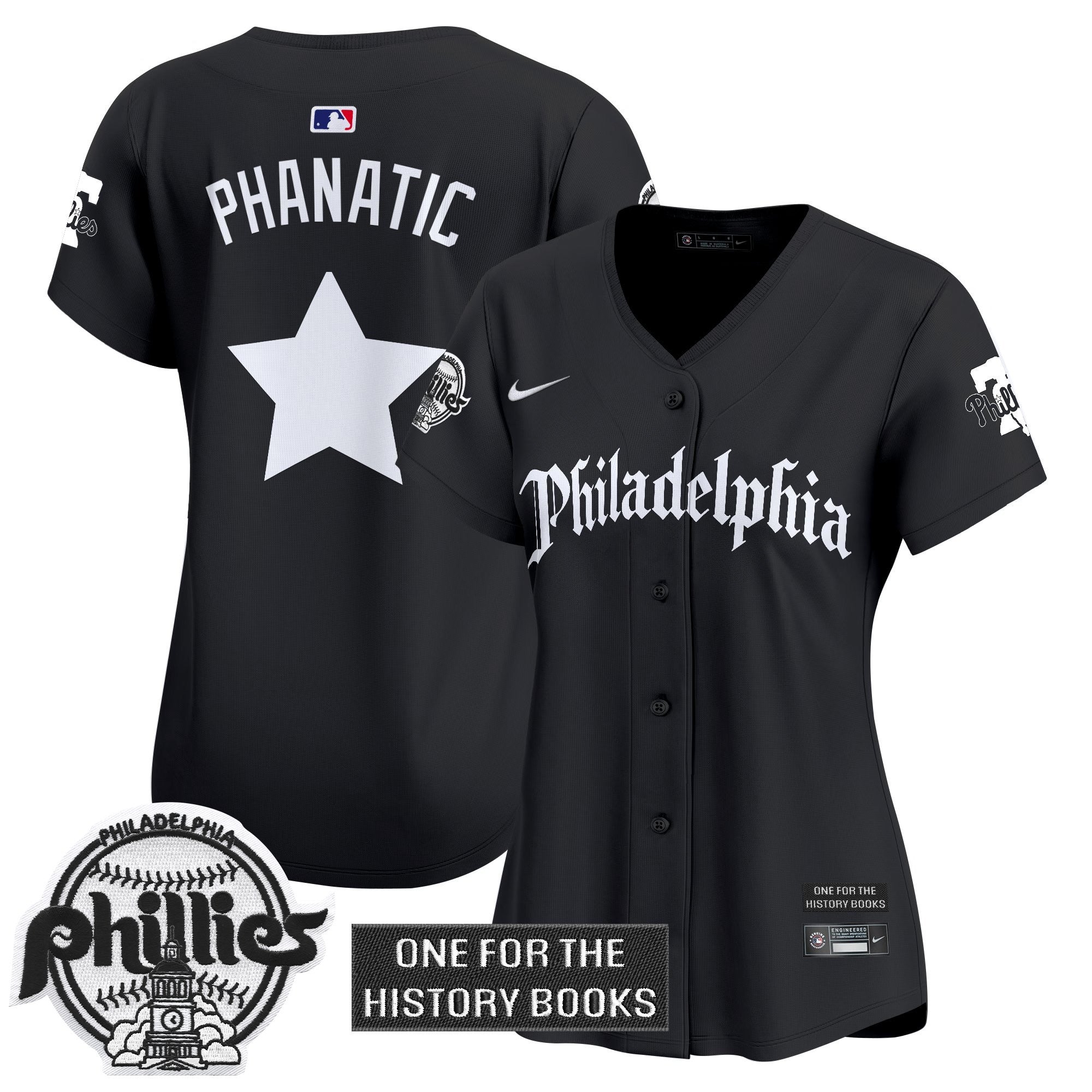 Women's Phillies 'Retro Newspaper Edition' Vapor Premier Limited Jersey - Stitched