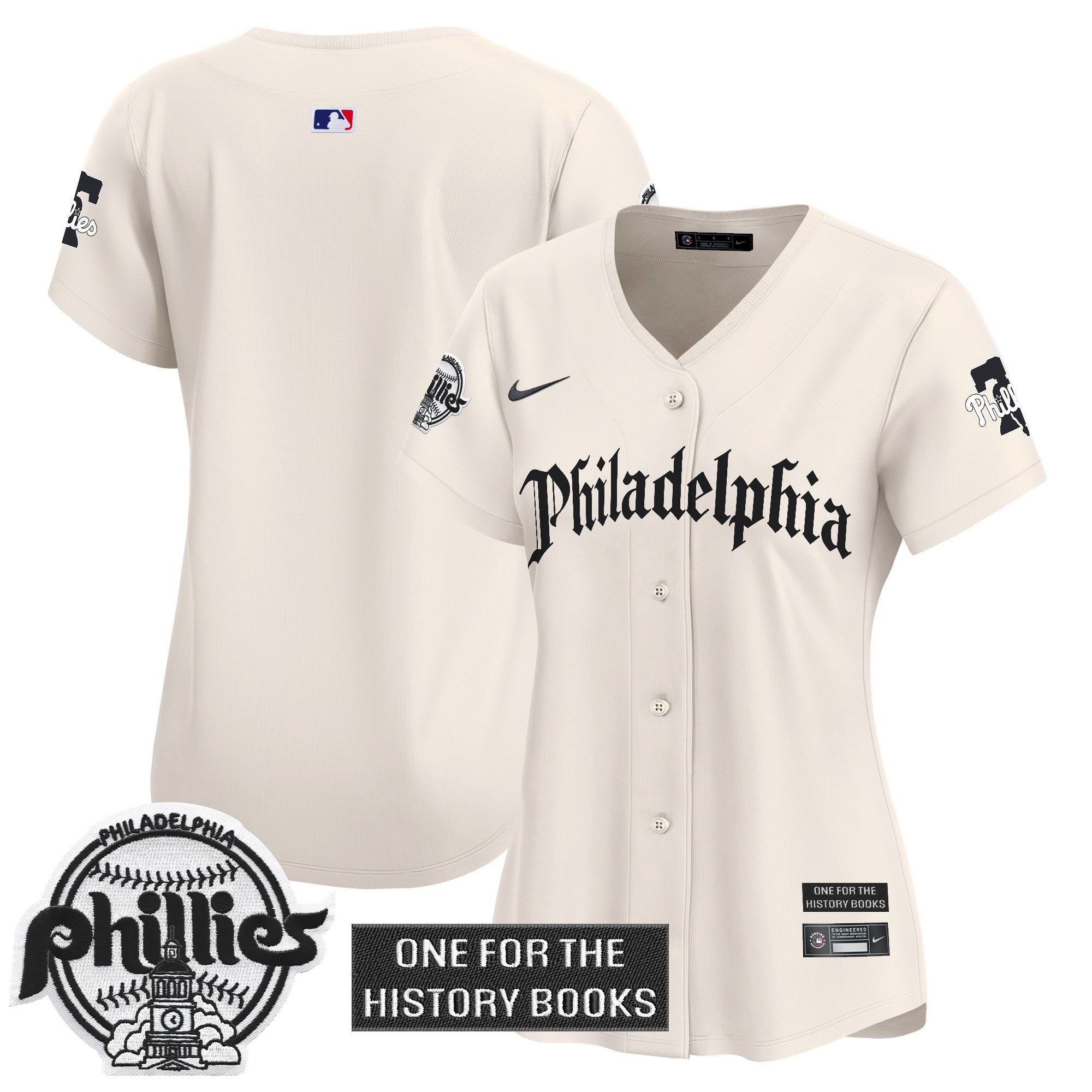 Women's Phillies 'Retro Newspaper Edition' Vapor Premier Limited Jersey - Stitched