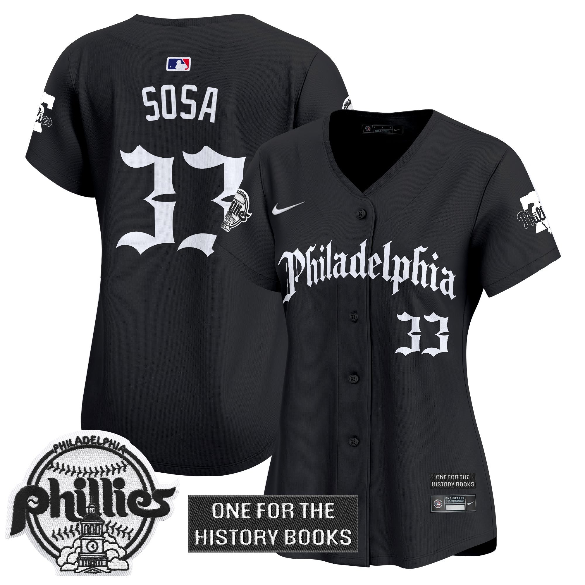 Women's Phillies 'Retro Newspaper Edition' Vapor Premier Limited Jersey - Stitched