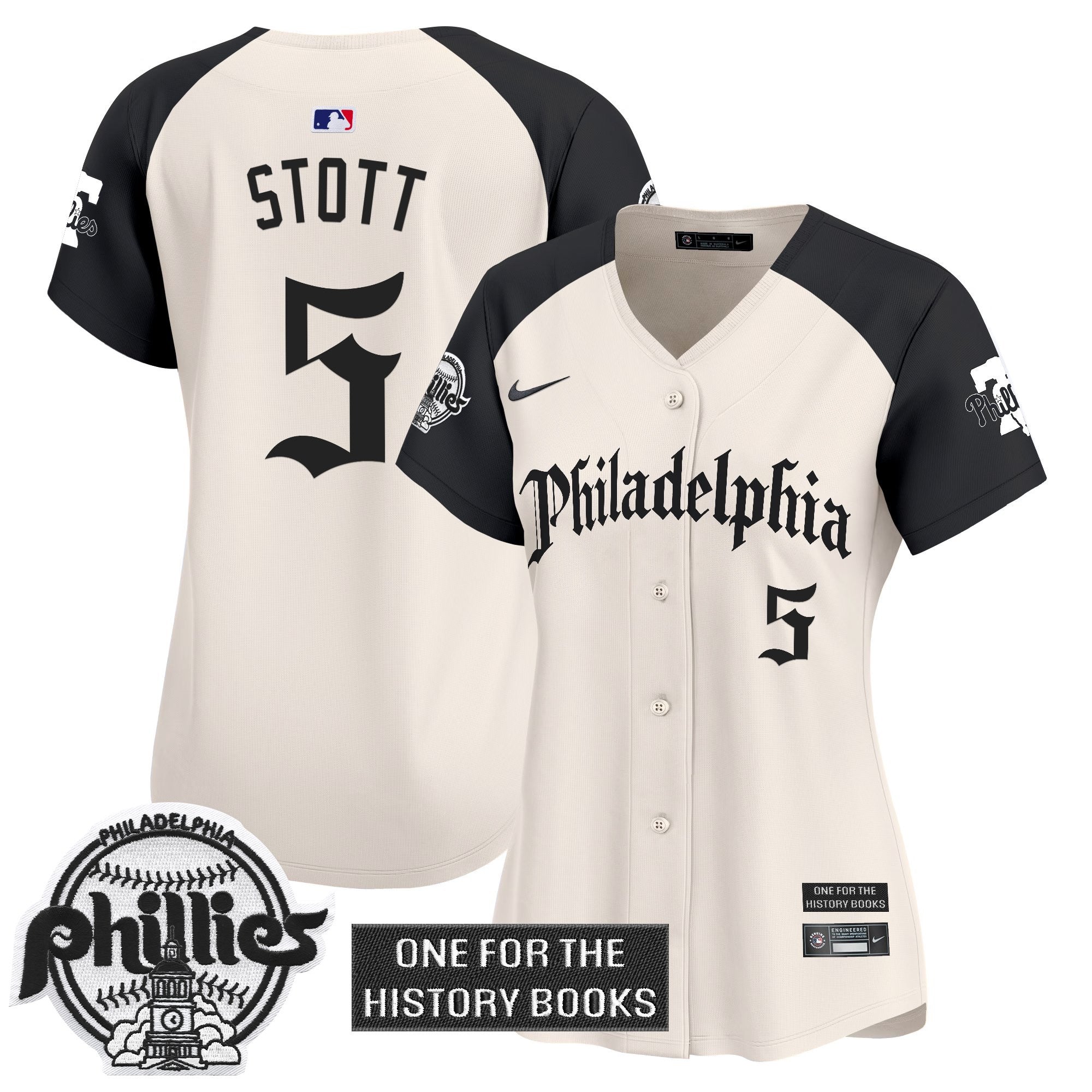 Women's Phillies 'Retro Newspaper Edition' Vapor Premier Limited Jersey - Stitched