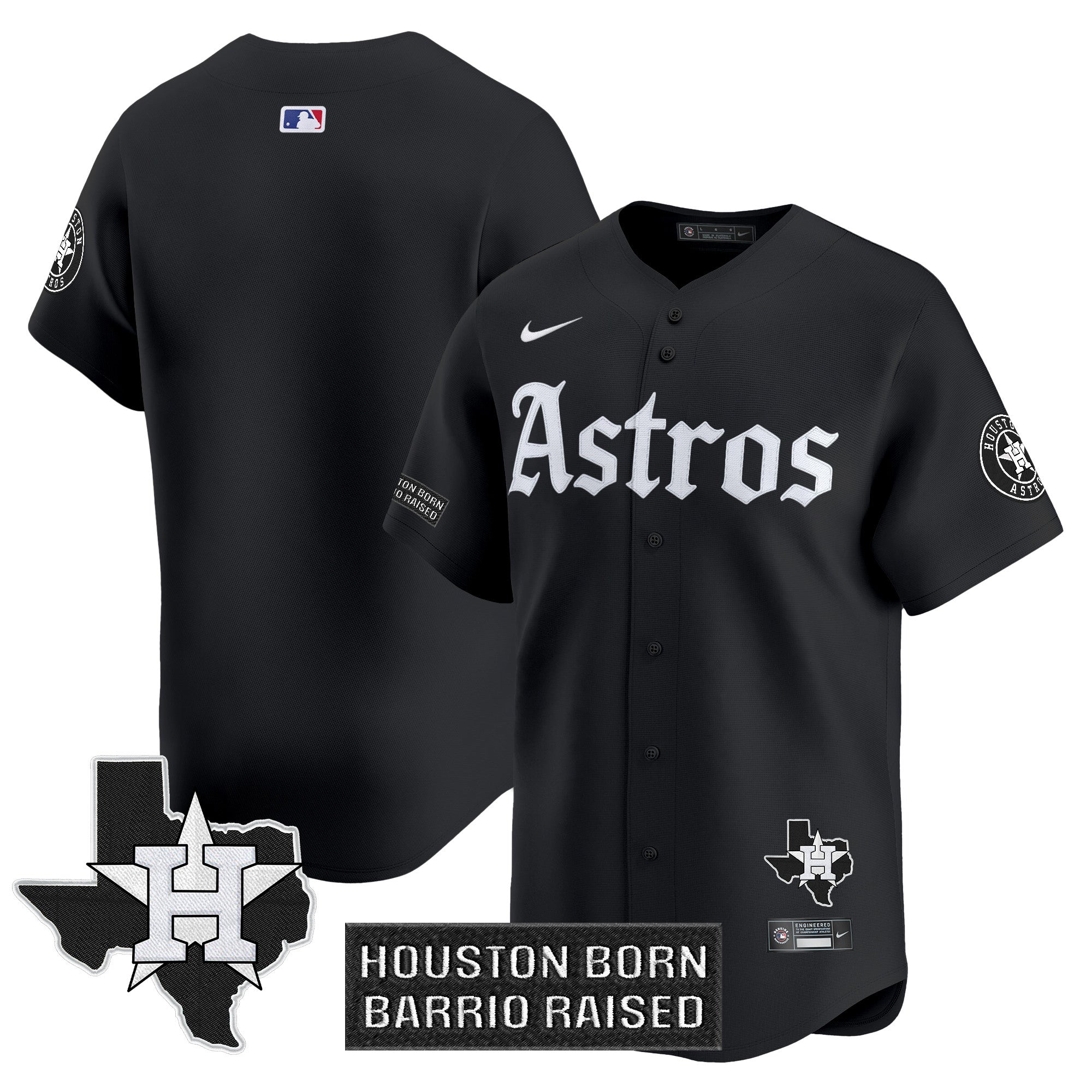HOU 'Gothic Edition' Vapor Premier Limited Jersey - Stitched