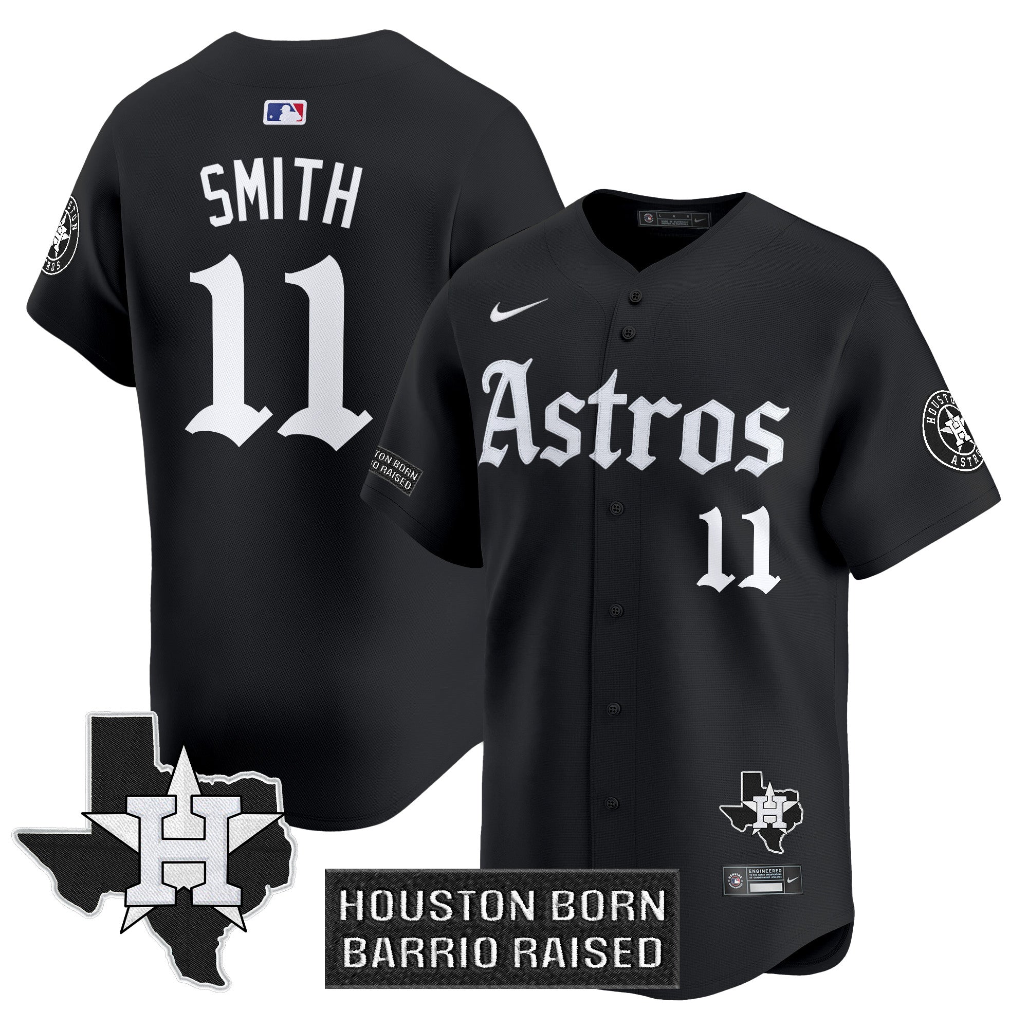 HOU 'Gothic Edition' Vapor Premier Limited Jersey - Stitched