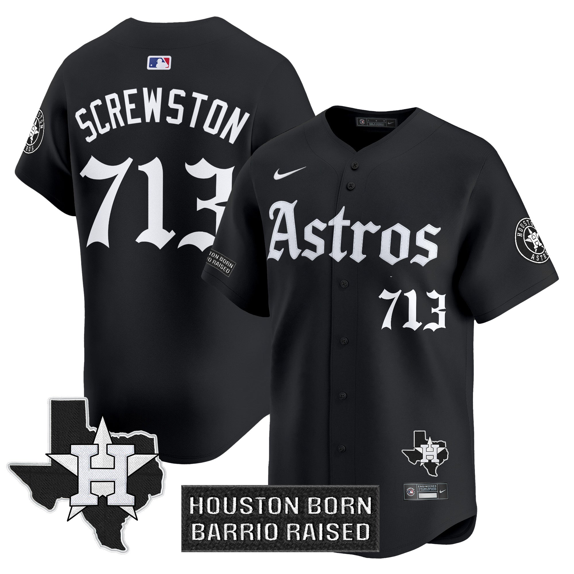 HOU 'Gothic Edition' Vapor Premier Limited Jersey - Stitched