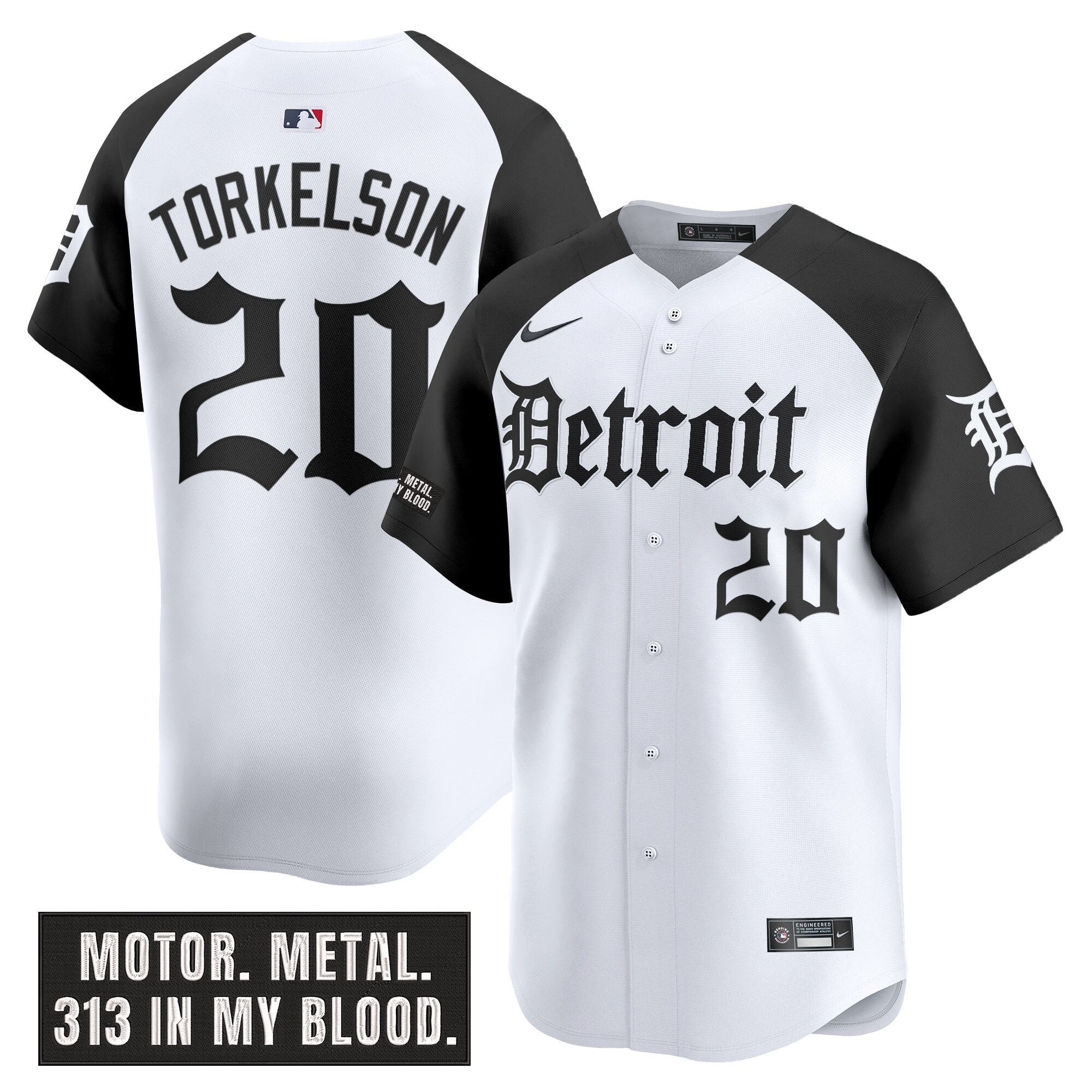 DET 'Motor Gothic Edition' Vapor Premier Limited Jersey - Stitched