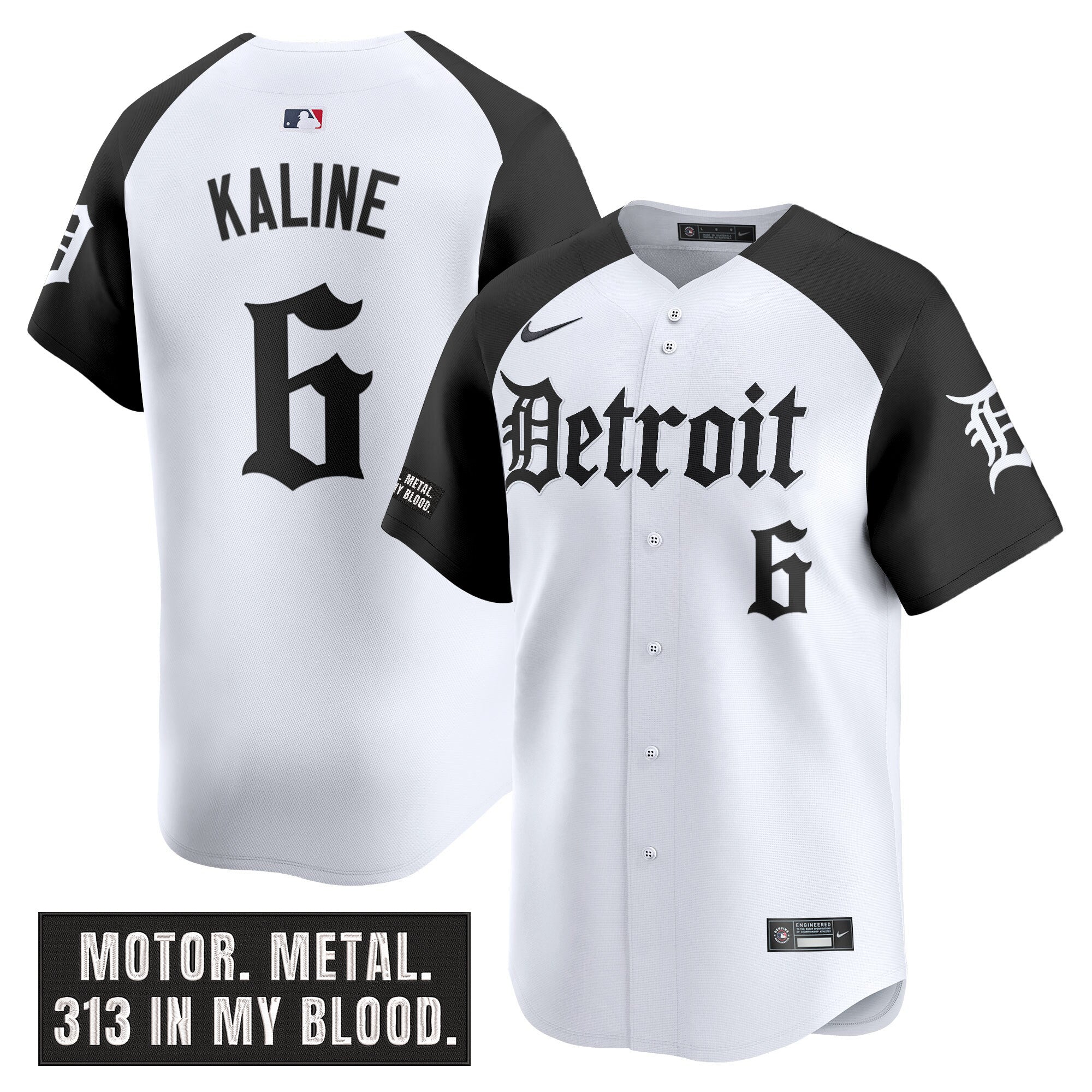 DET 'Motor Gothic Edition' Vapor Premier Limited Jersey - Stitched