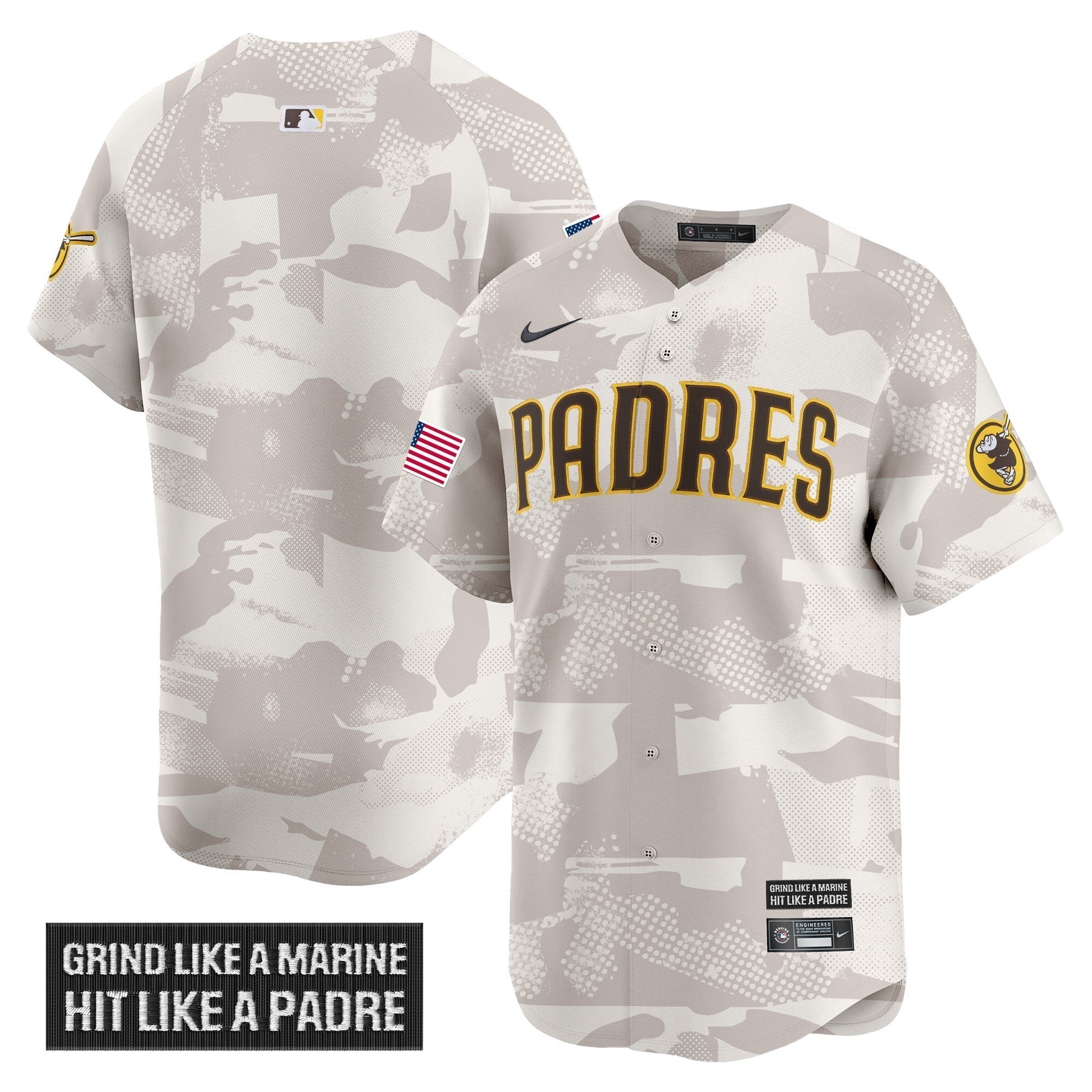 SD 2025 Armed Forces Day Vapor Premier Limited Jersey - Stitched