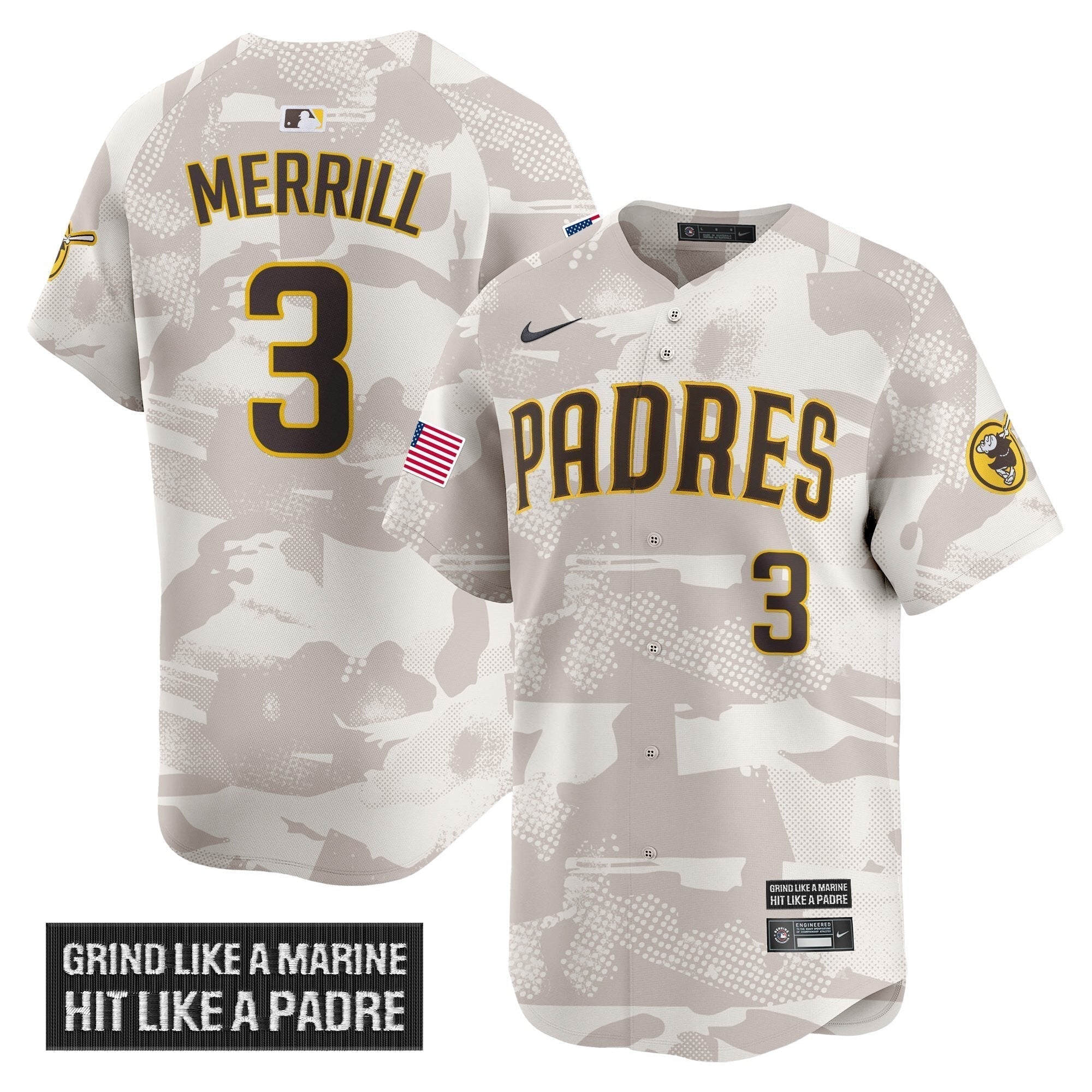 SD 2025 Armed Forces Day Vapor Premier Limited Jersey - Stitched