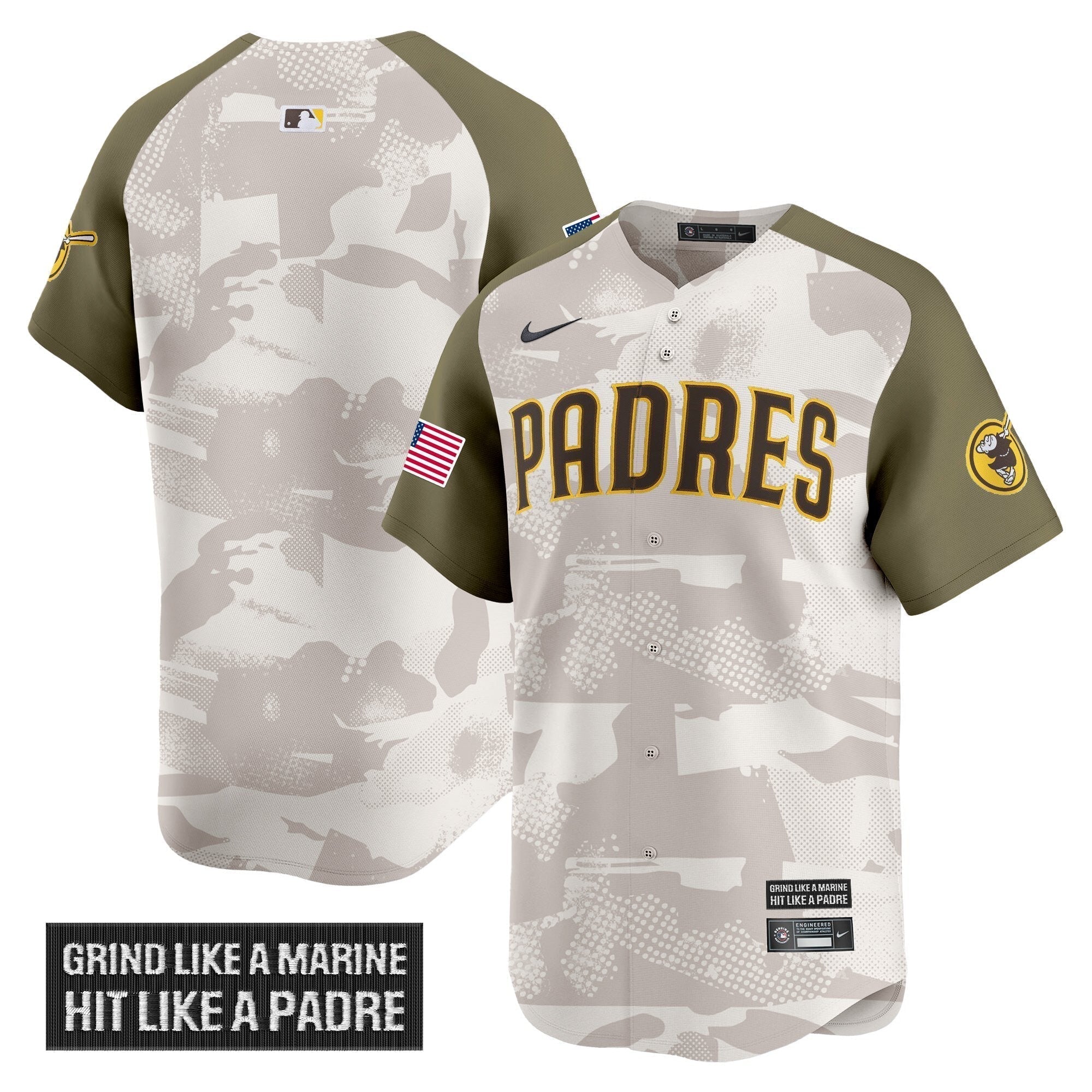 SD 2025 Armed Forces Day Vapor Premier Limited Jersey - Stitched