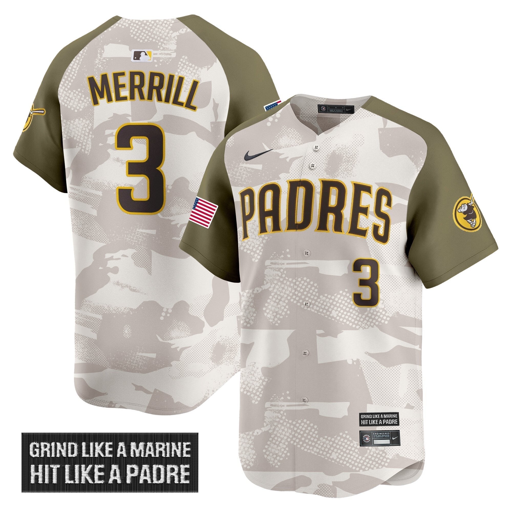 SD 2025 Armed Forces Day Vapor Premier Limited Jersey - Stitched