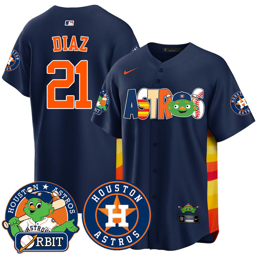 HOU Orbit Vapor Premier Jersey - Stitched
