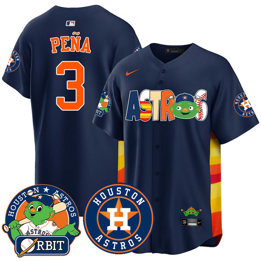 HOU Orbit Vapor Premier Jersey - Stitched