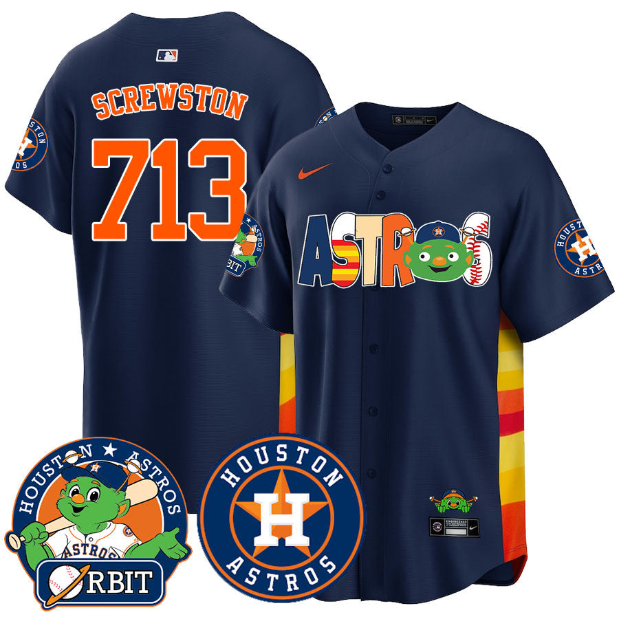 HOU Orbit Vapor Premier Jersey - Stitched