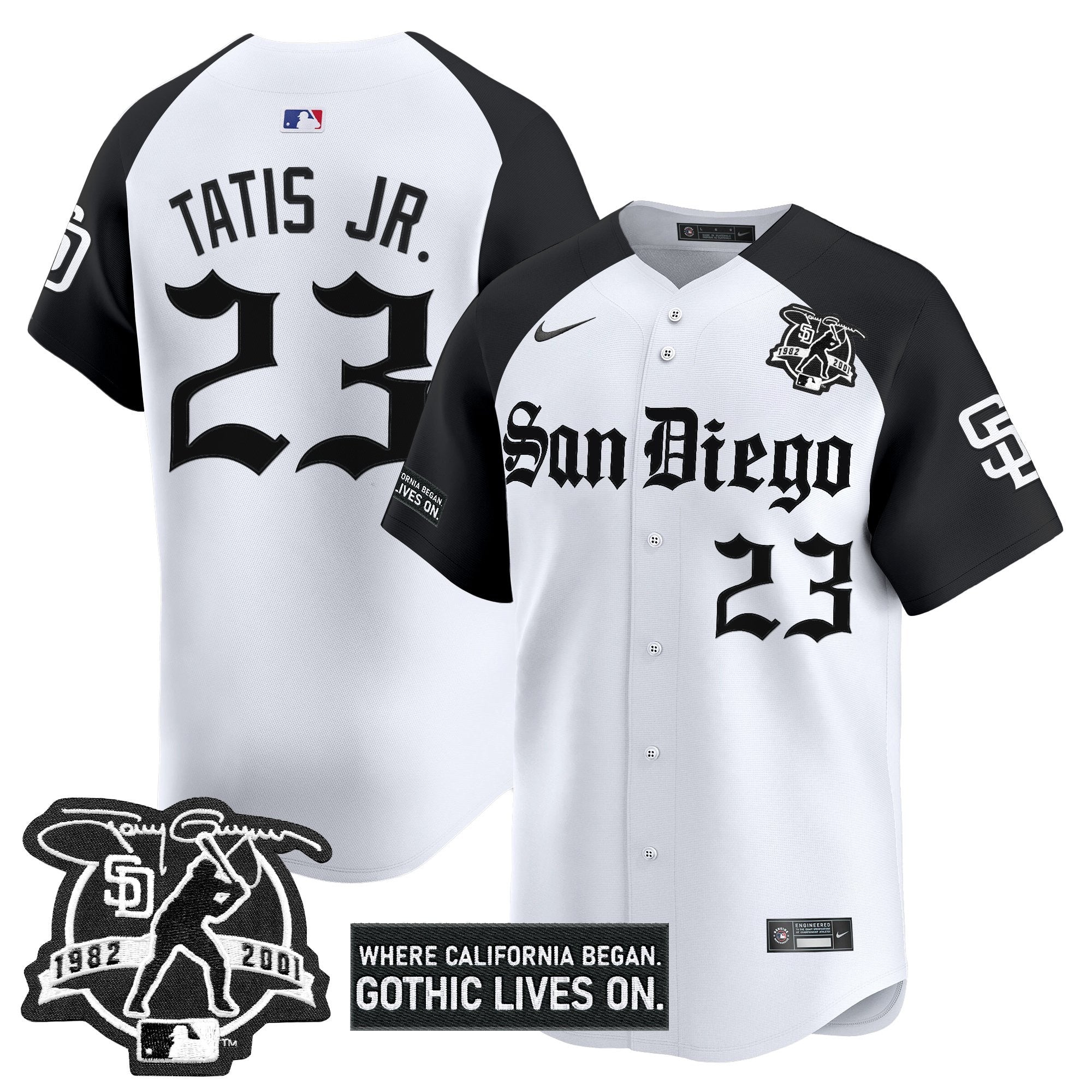 SD 'Gothic Edition' Vapor Premier Limited Jersey - Stitched